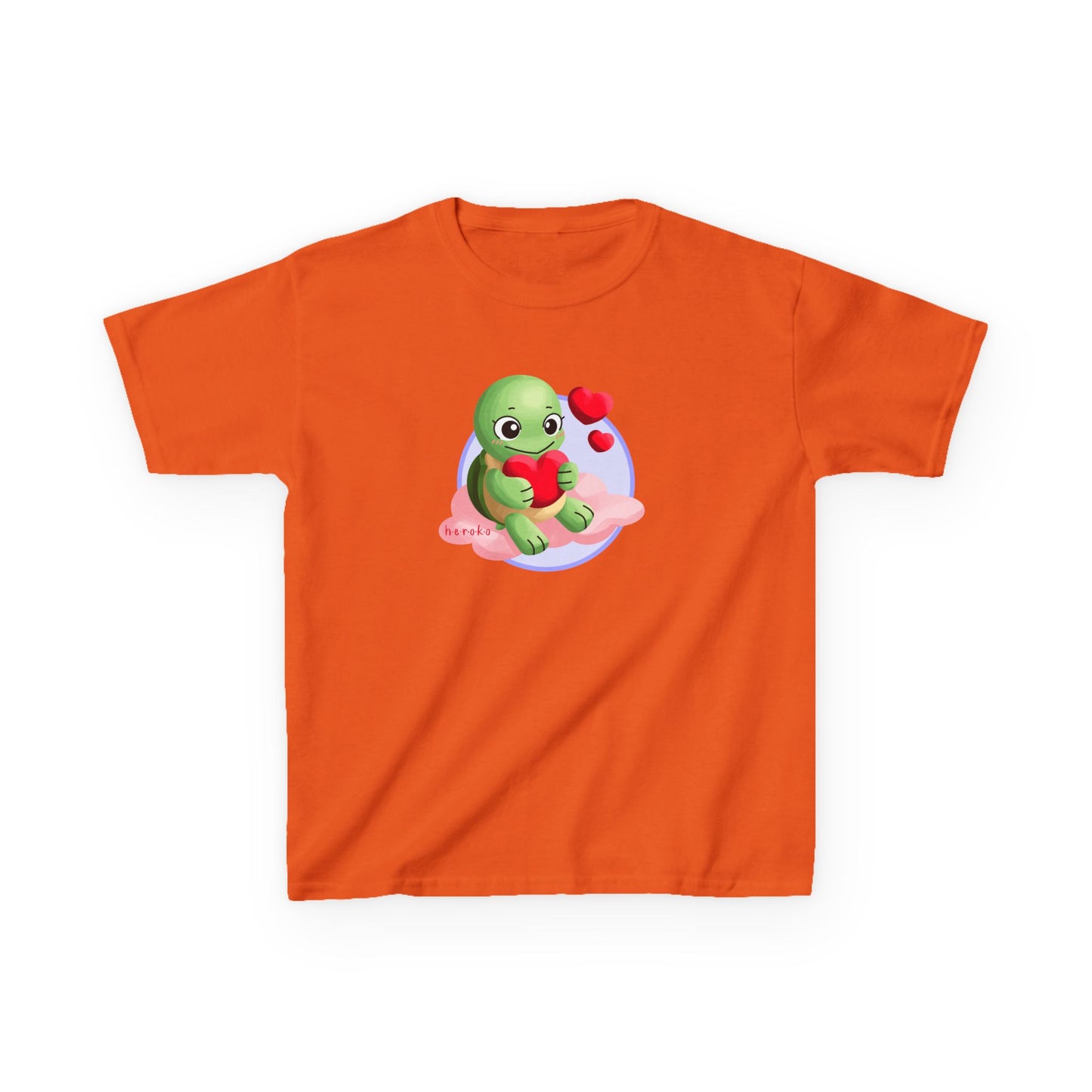 Kids Tee -Cute Turtle Valentine's Day Graphic Tee