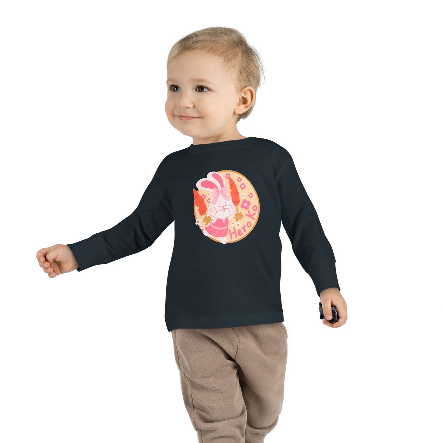 Toddler's CHEER BUNNY PATCH Long Sleeve Tee