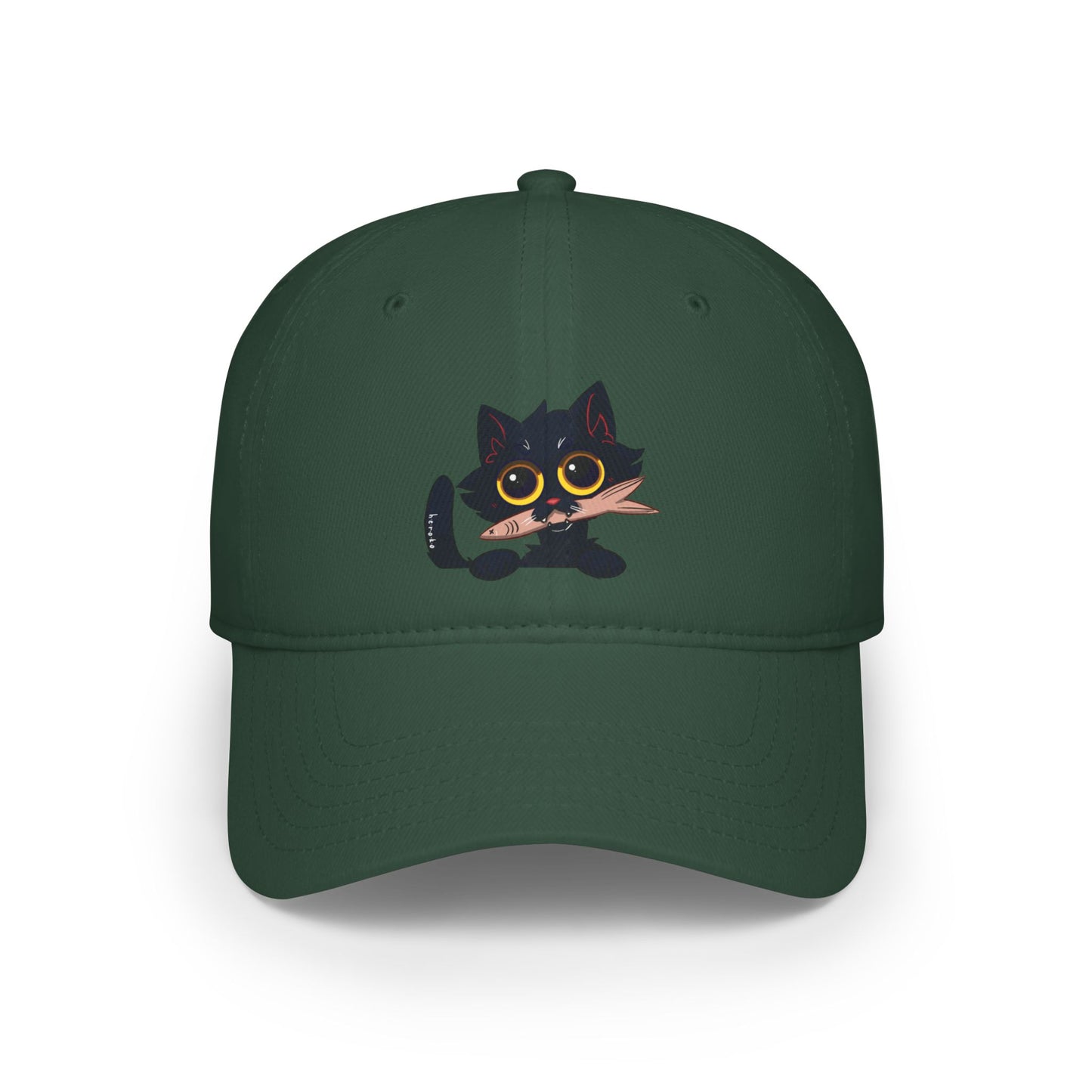 BLACK CAT Low Profile Baseball Cap/Hat