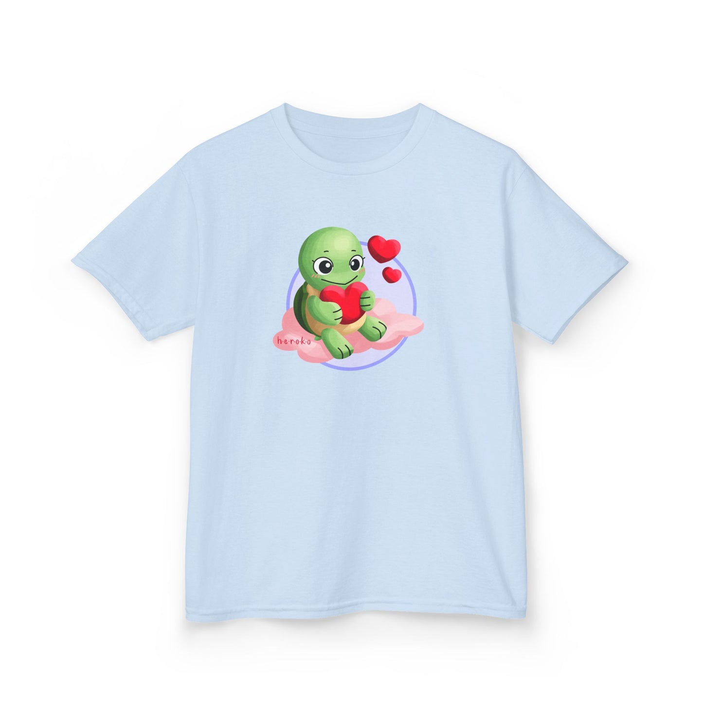Kids Tee -Cute Turtle Valentine's Day Graphic Tee