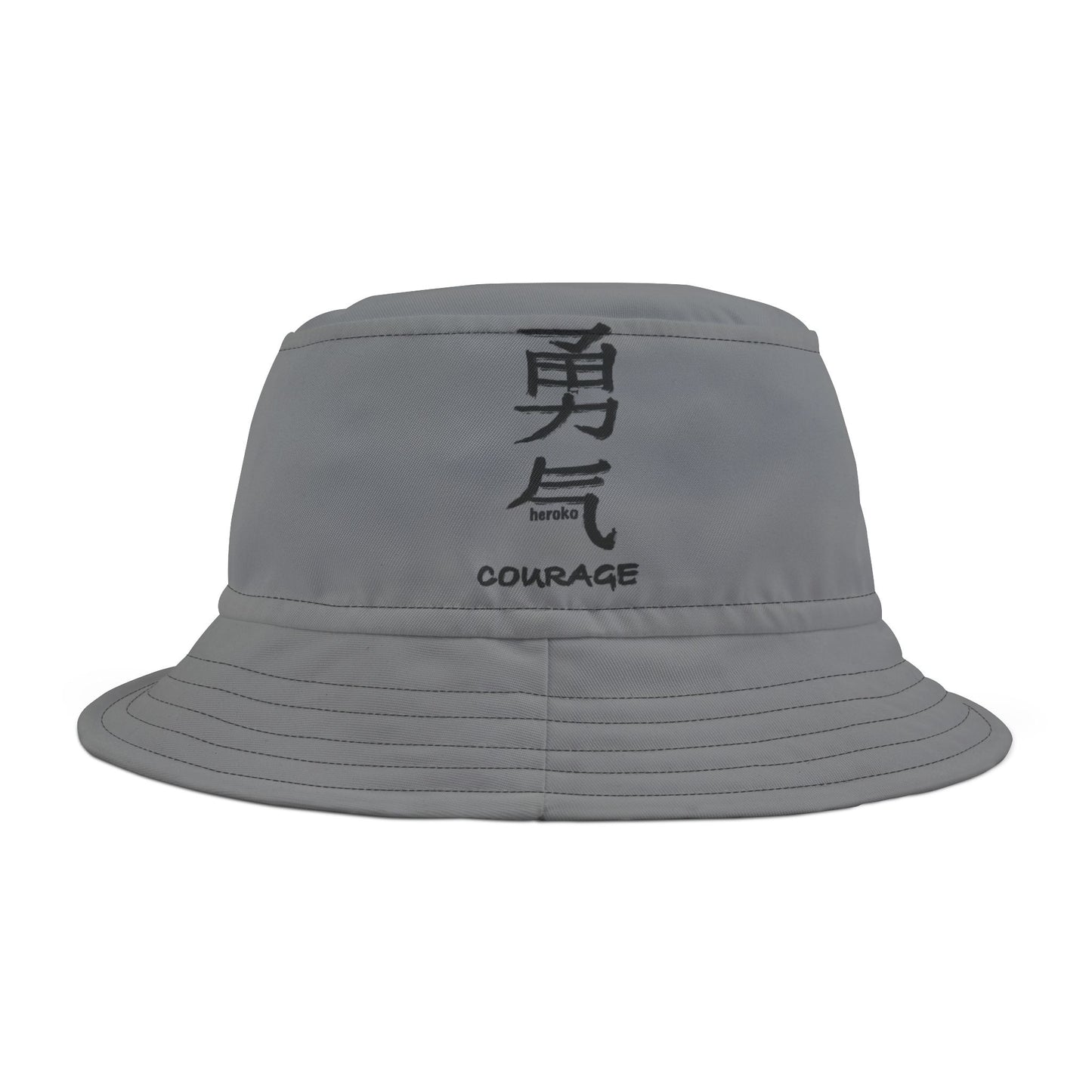 COURAGE IN CHINESE GREY Bucket Hat