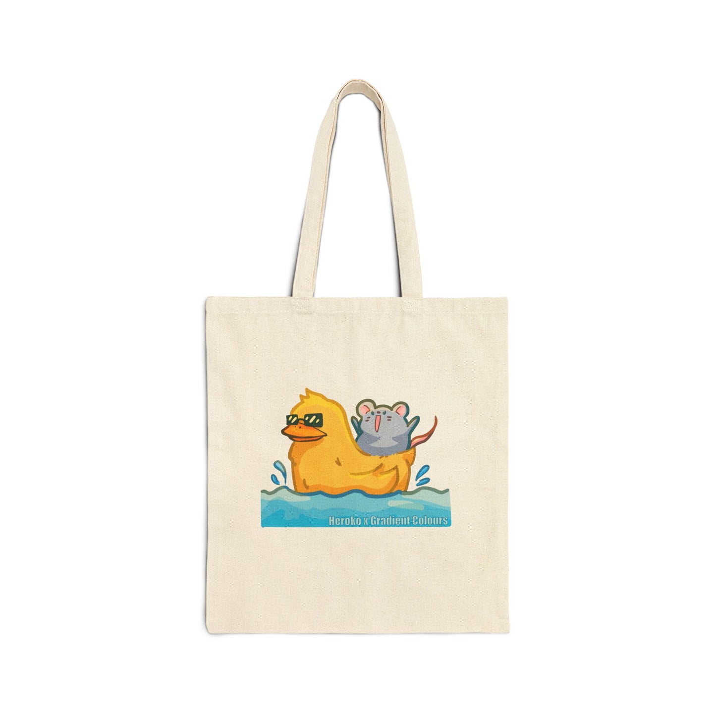 Summer Swimming Buddies Canvas Tote Bag