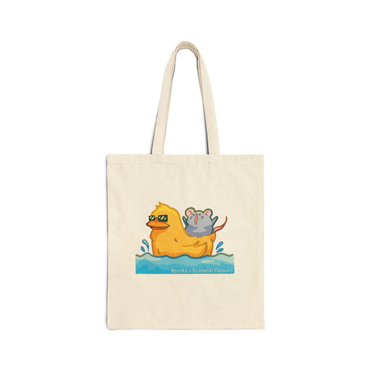 Summer Swimming Buddies Canvas Tote Bag