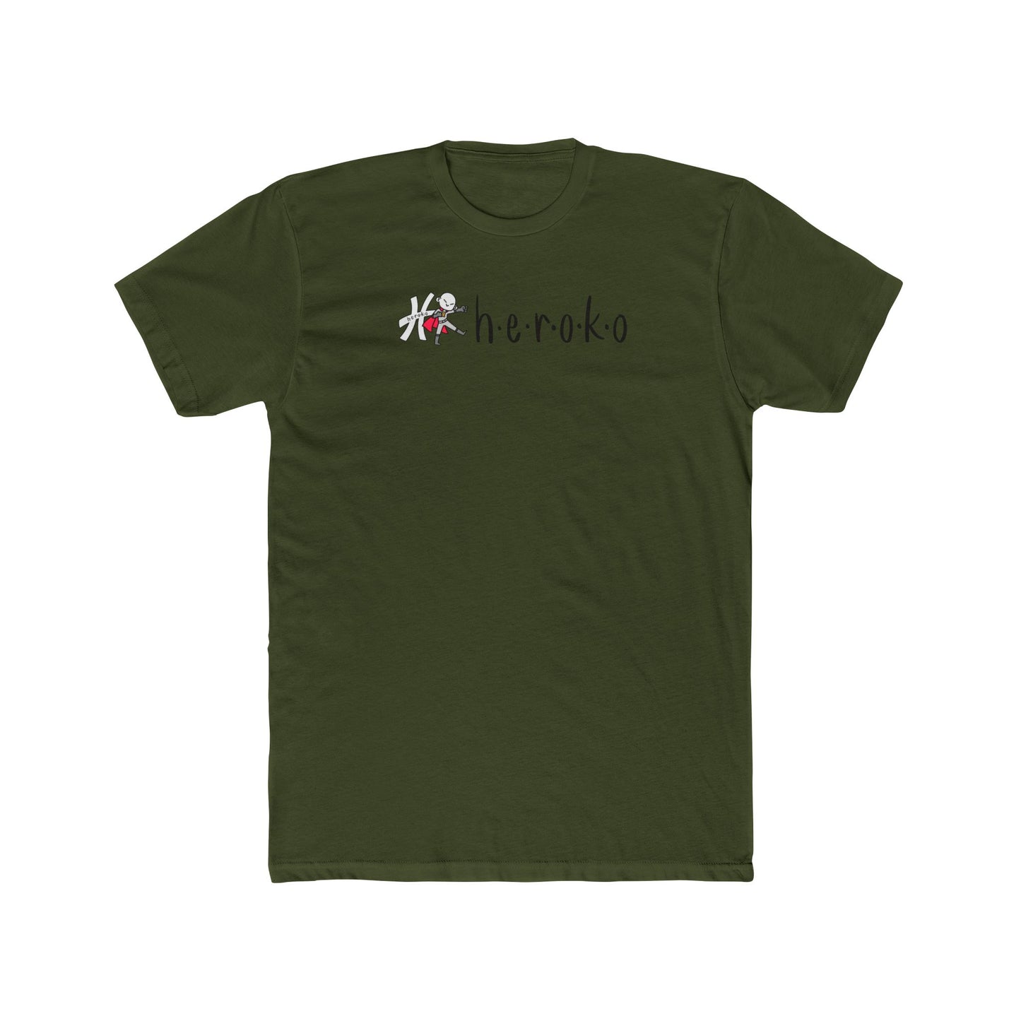 Adults HEROKO LOGO Cotton Crew Tee