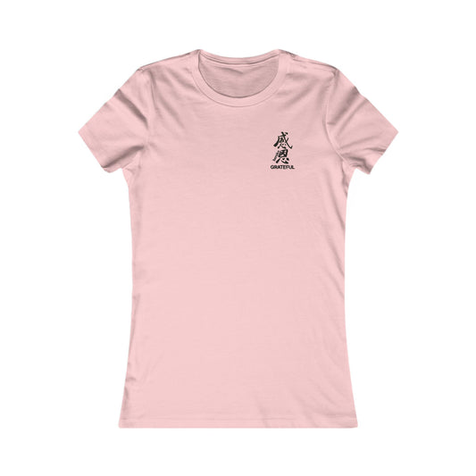 Women's GRATEFUL IN CHINESE Slim Fit Favorite Tee