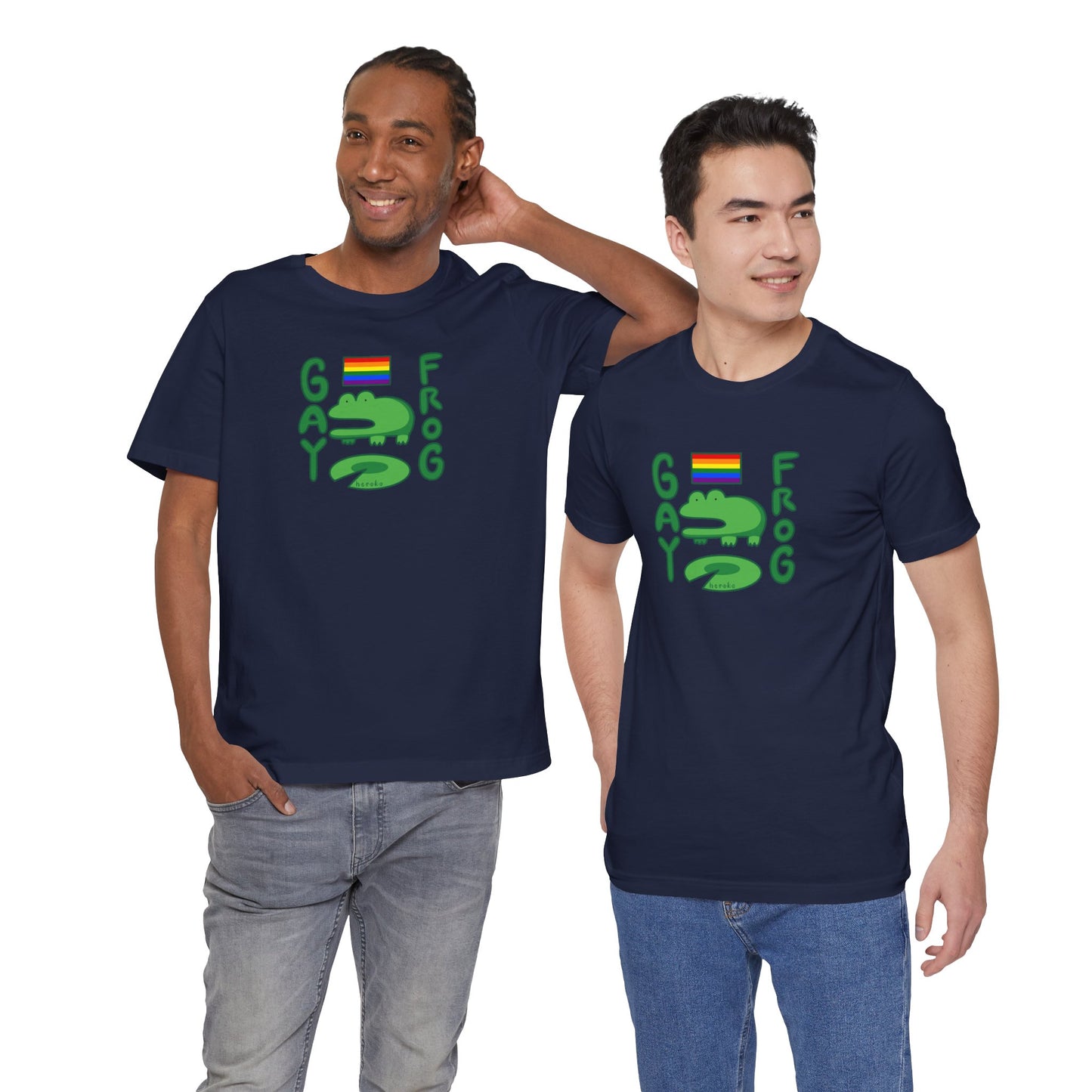 Adults LGBT FROG MEME Retail Fit Cotton Tee