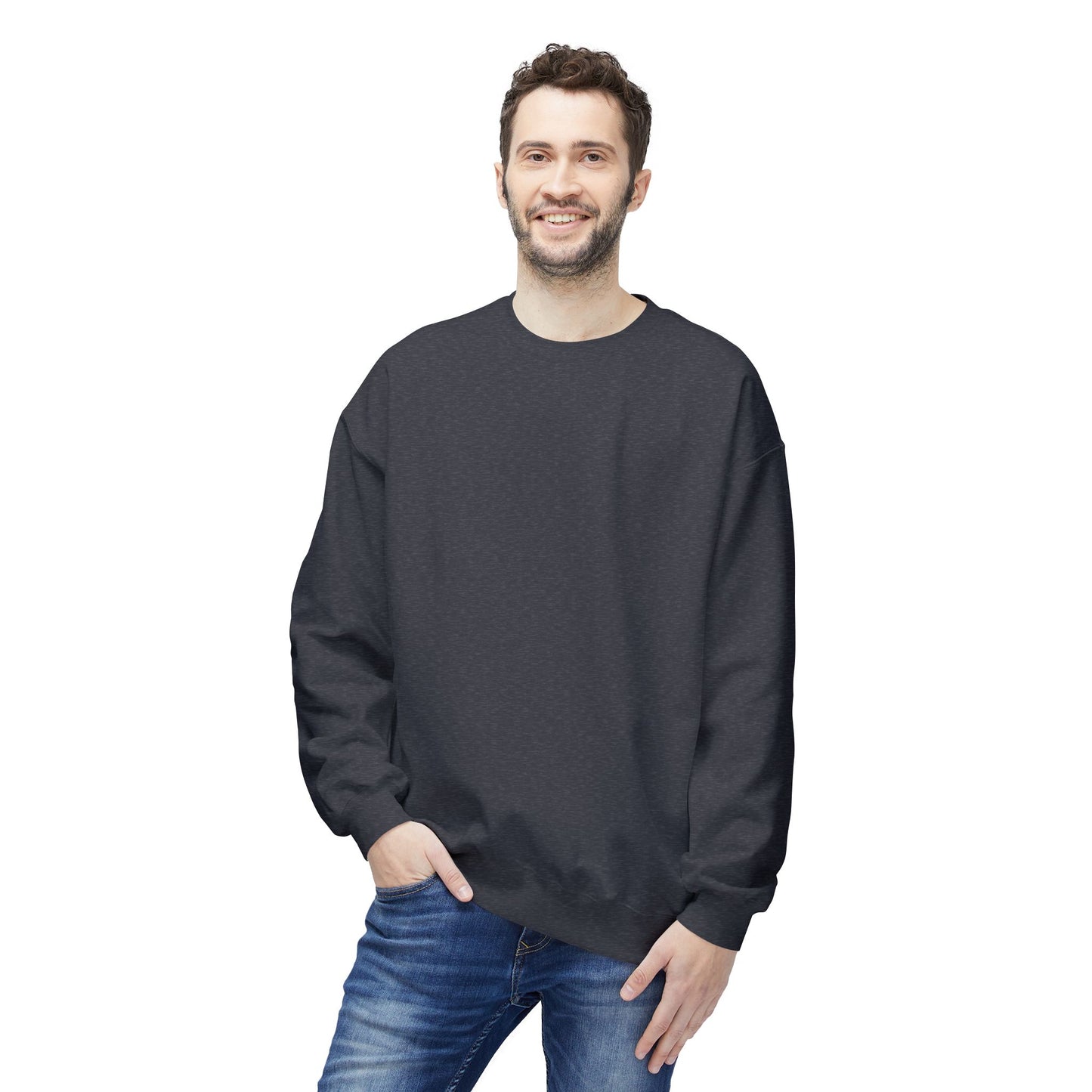 Halloween Unisex Crewneck Sweatshirt, Chinese Ancient Zombies Design on Back