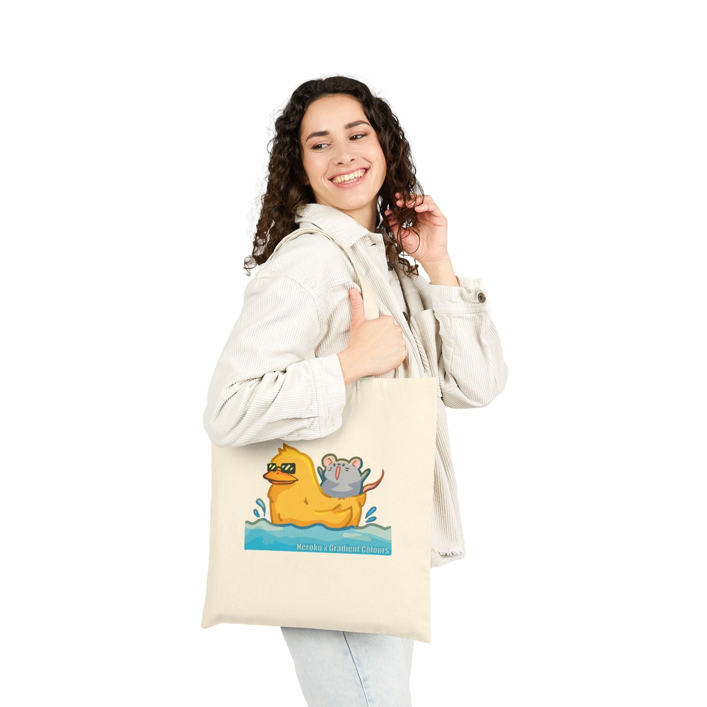 Summer Swimming Buddies Canvas Tote Bag
