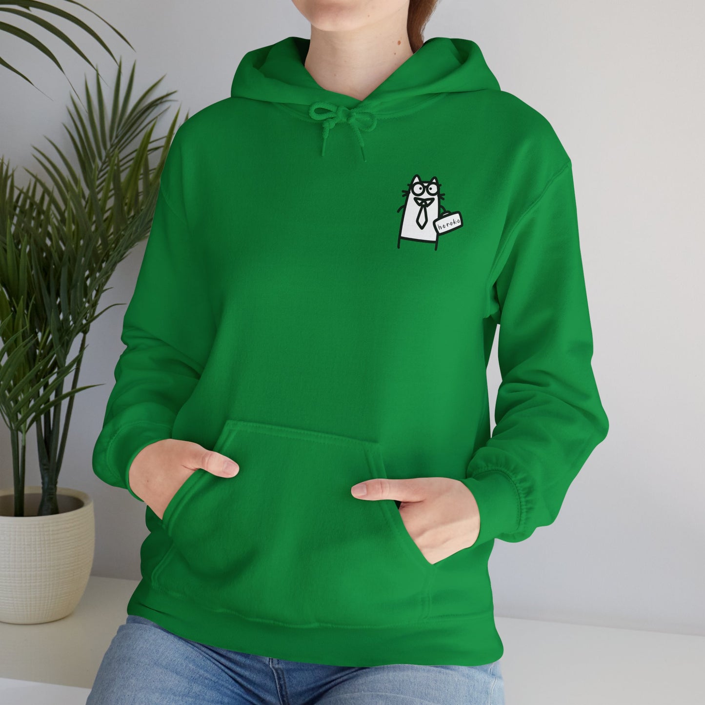 Adults CAT WITH FUNNY BUSINESS Hoodie