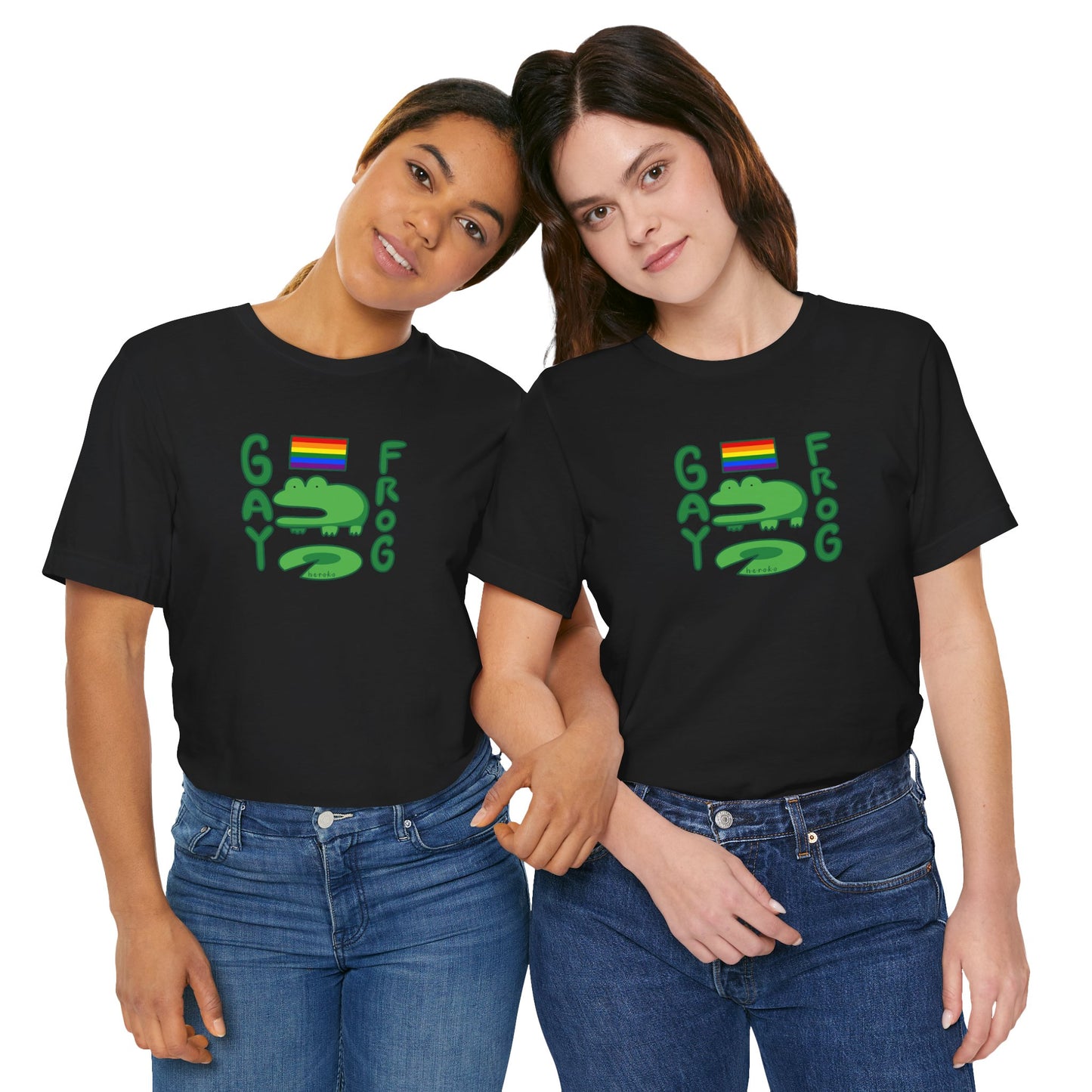 Adults LGBT FROG MEME Retail Fit Cotton Tee