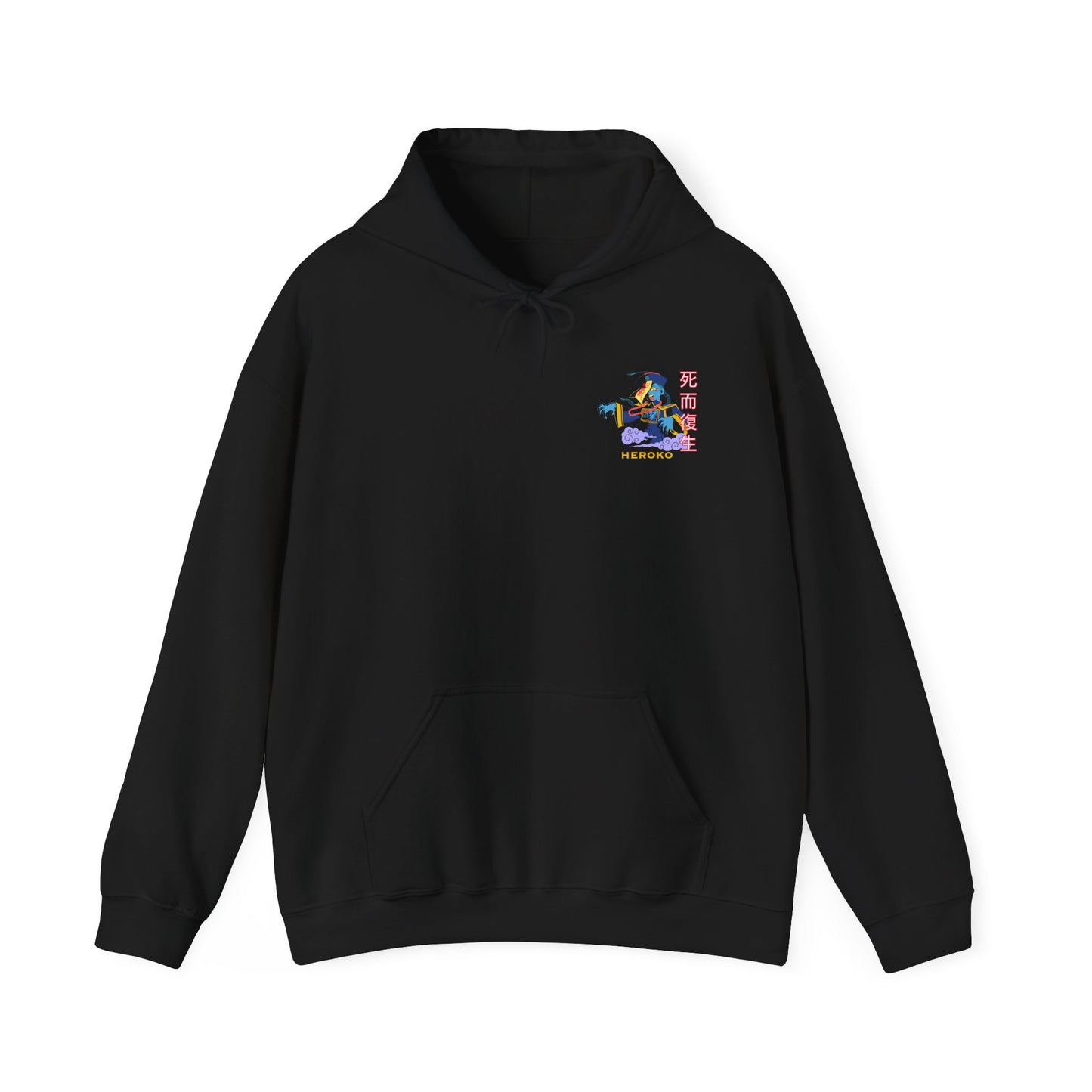 Spooky Unisex Hoodie, Chinese Ancient Zombie Design