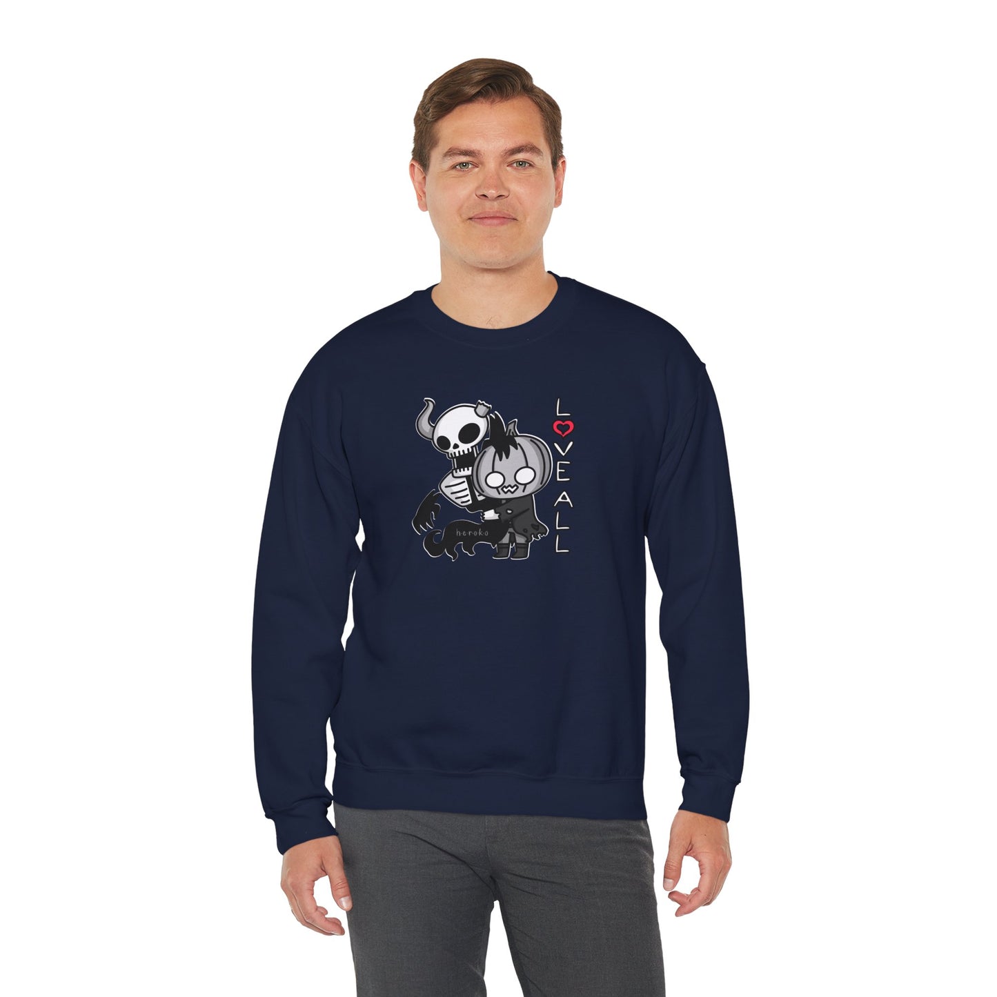 Adults LOVE ALL SKELETON Crewneck Sweatshirt