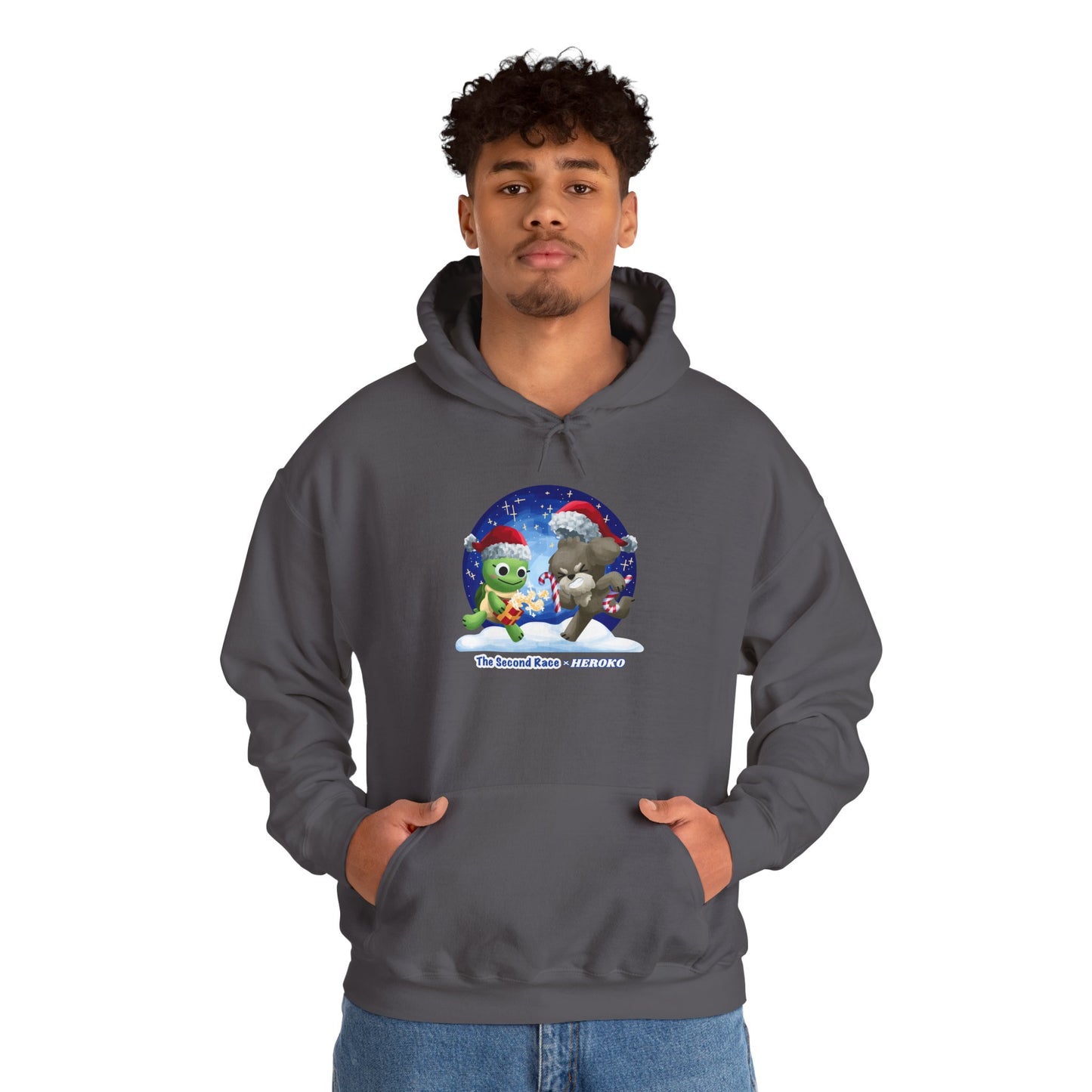 'The Second Race' Snow Globe Adults Hoodie — Holiday Book Lover Sweatshirt