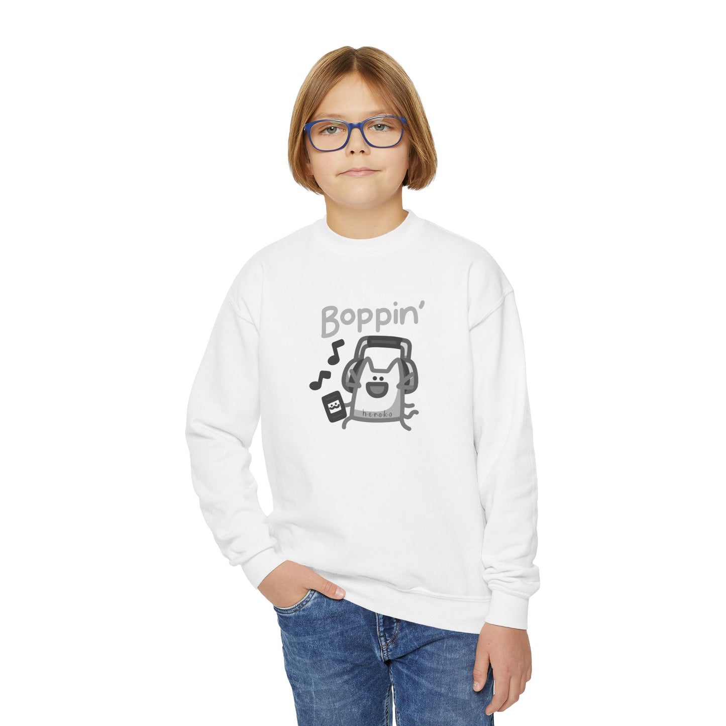 Youth CATS BOPPIN' Crewneck Sweatshirt