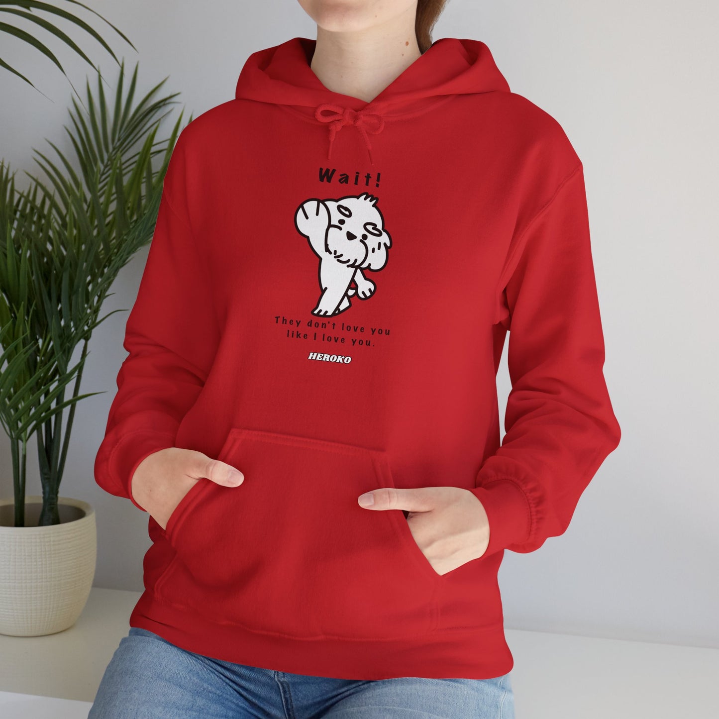 Adults WAIT! DOG MEME Hoodie