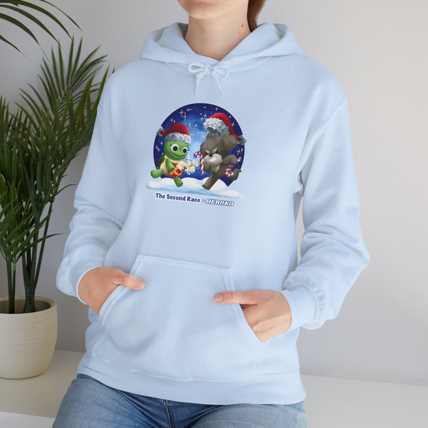 'The Second Race' Snow Globe Adults Hoodie — Holiday Book Lover Sweatshirt