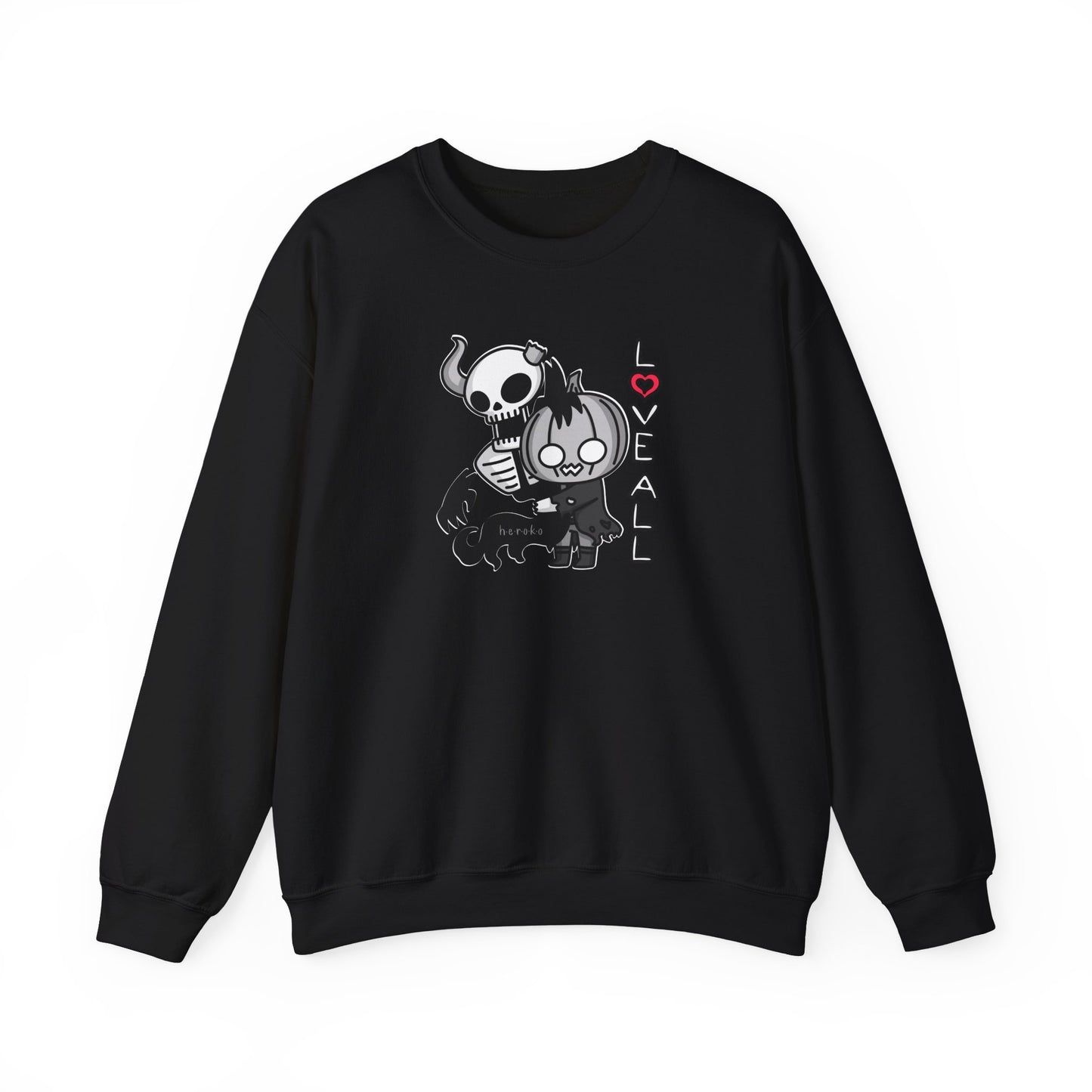 Adults LOVE ALL SKELETON Crewneck Sweatshirt