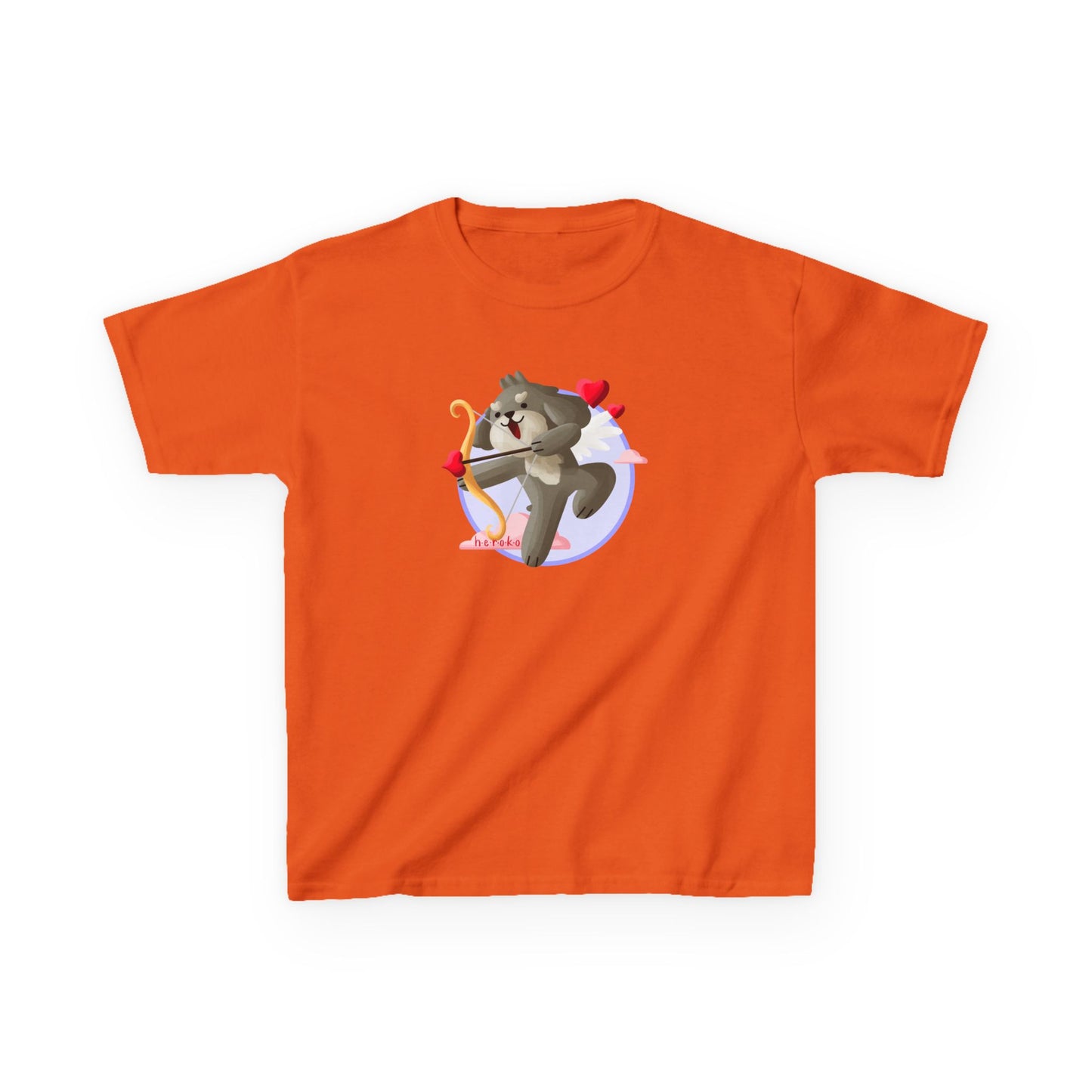 Kids Tee -Cute Dog Valentine's Day Graphic Tee