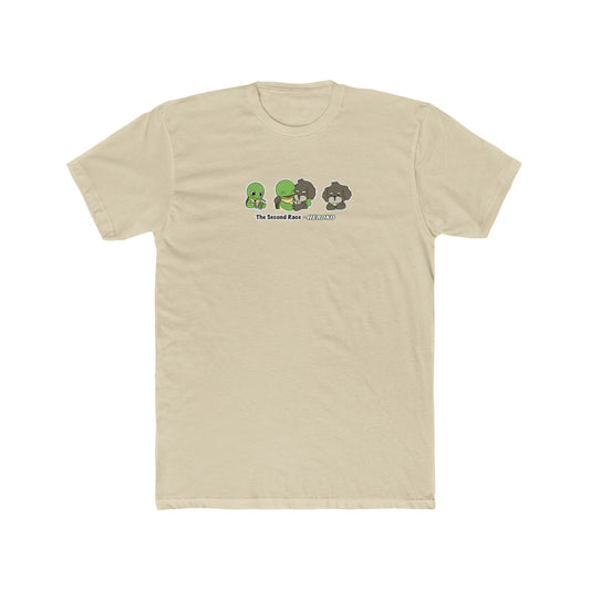 Adults Tee for "The Second Race" Book Turtle & Puppy Trio