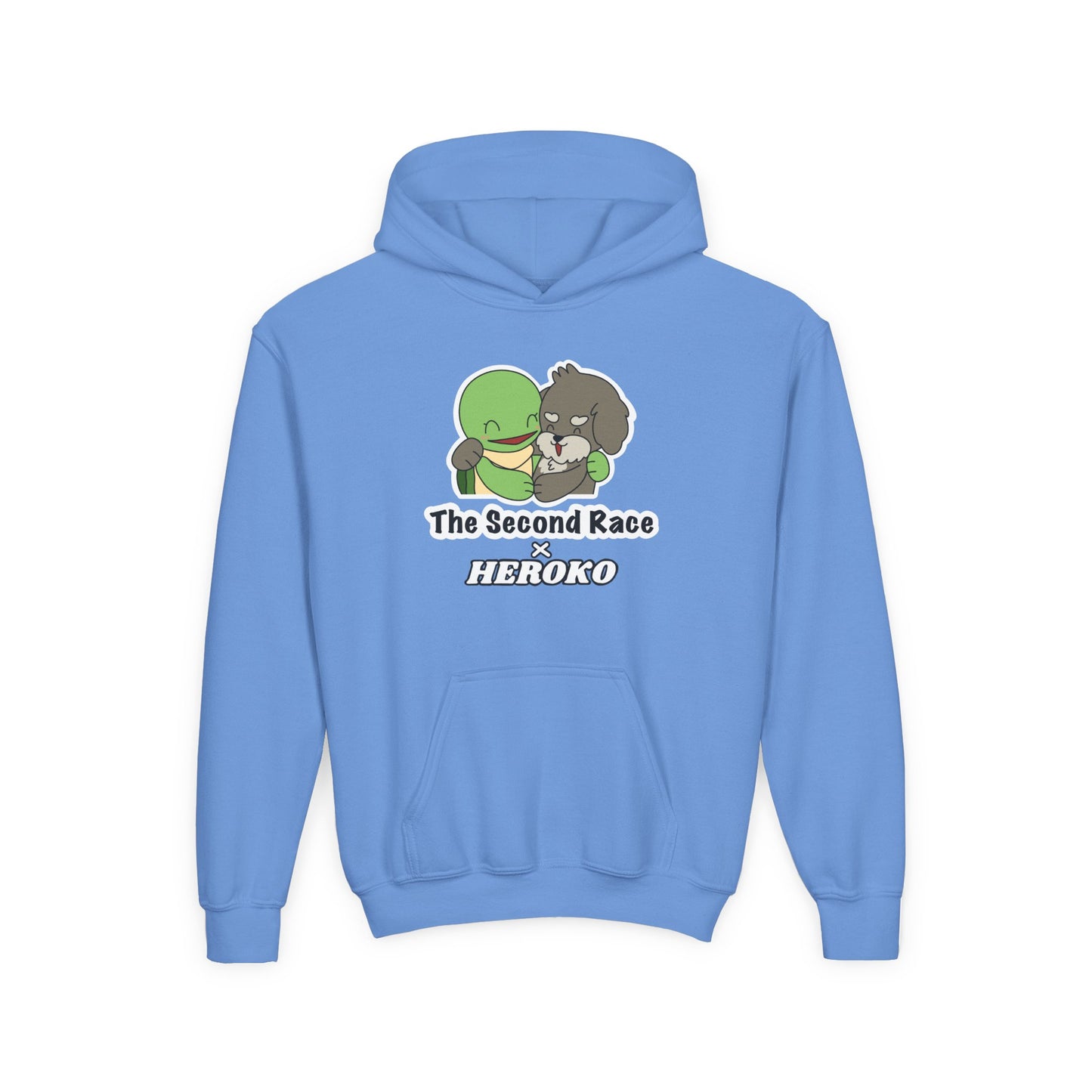 Kids Hoodie — Cute Turtle and Puppy Friends "The Second Race"