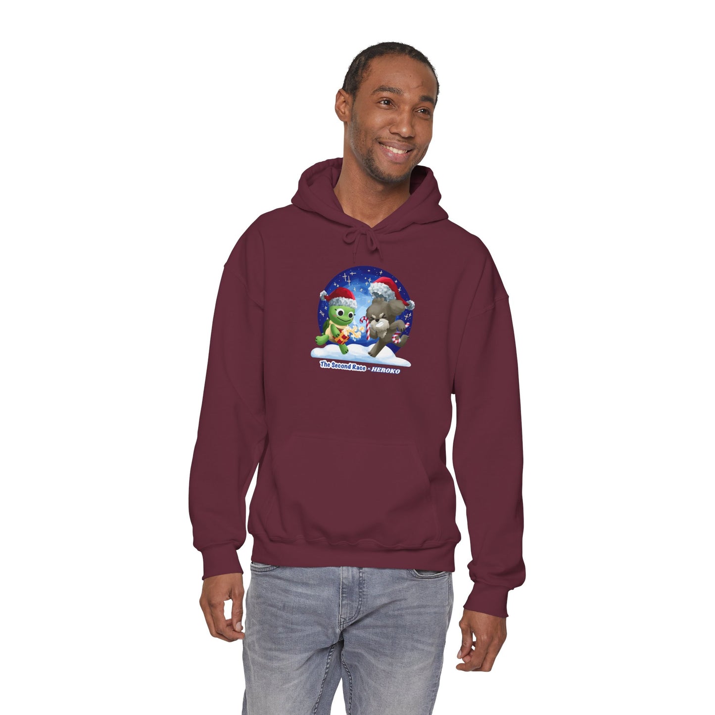 'The Second Race' Snow Globe Adults Hoodie — Holiday Book Lover Sweatshirt