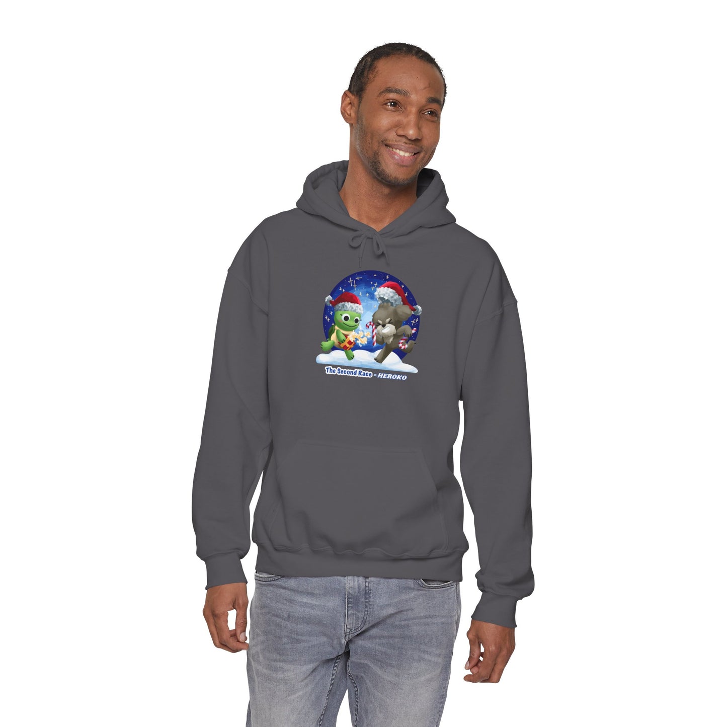 'The Second Race' Snow Globe Adults Hoodie — Holiday Book Lover Sweatshirt
