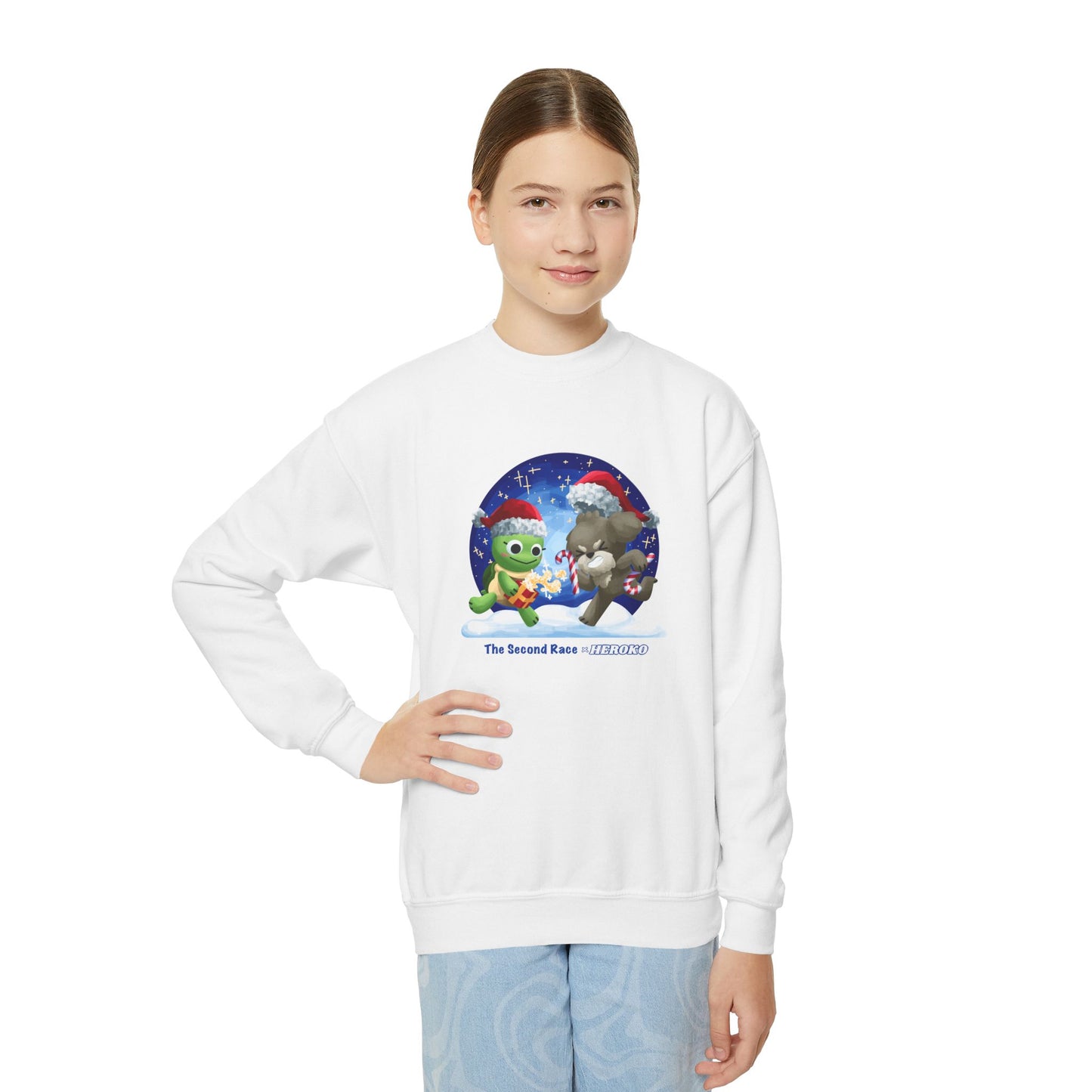 Kids Christmas Turtle and Puppy Crewneck Sweatshirt