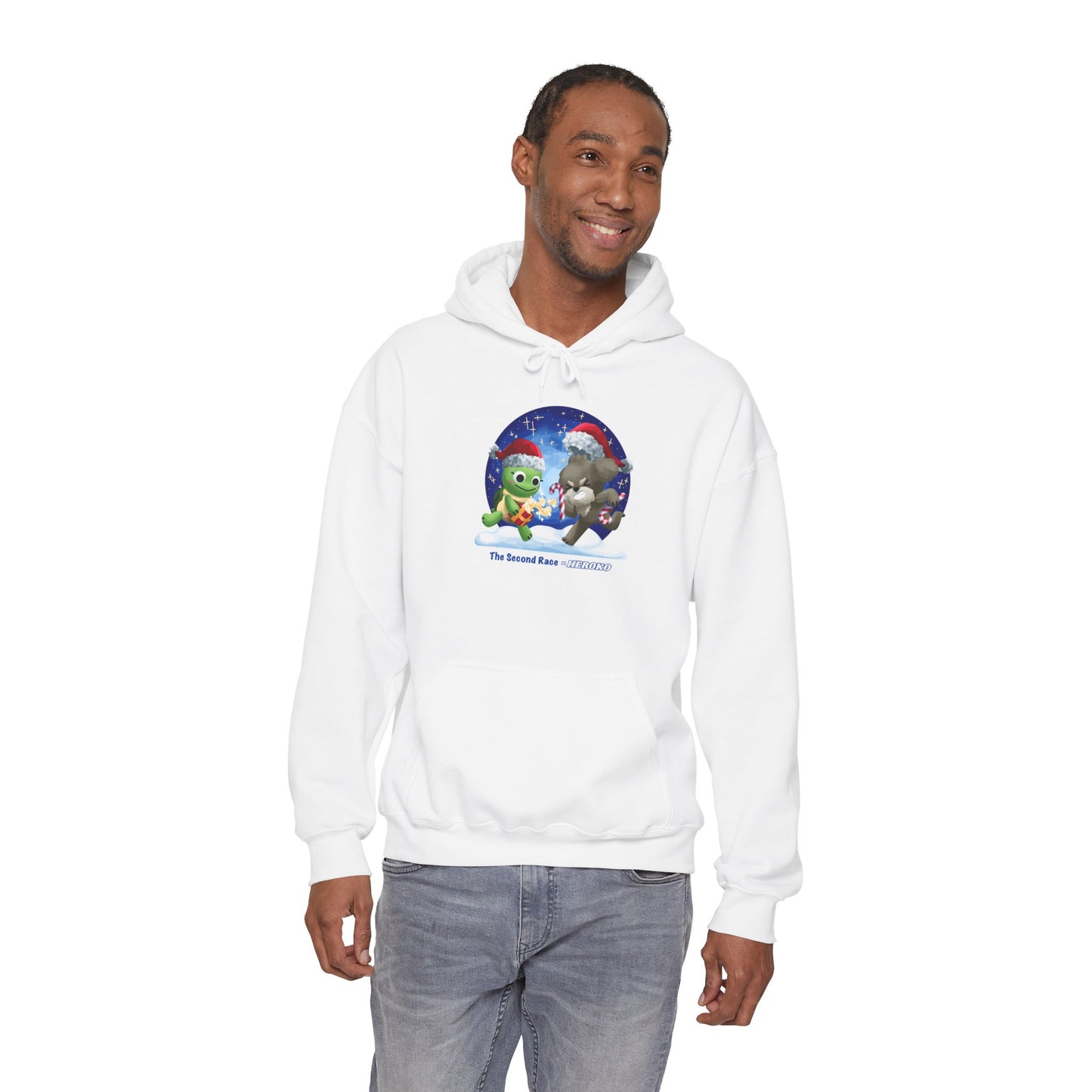 'The Second Race' Snow Globe Adults Hoodie — Holiday Book Lover Sweatshirt