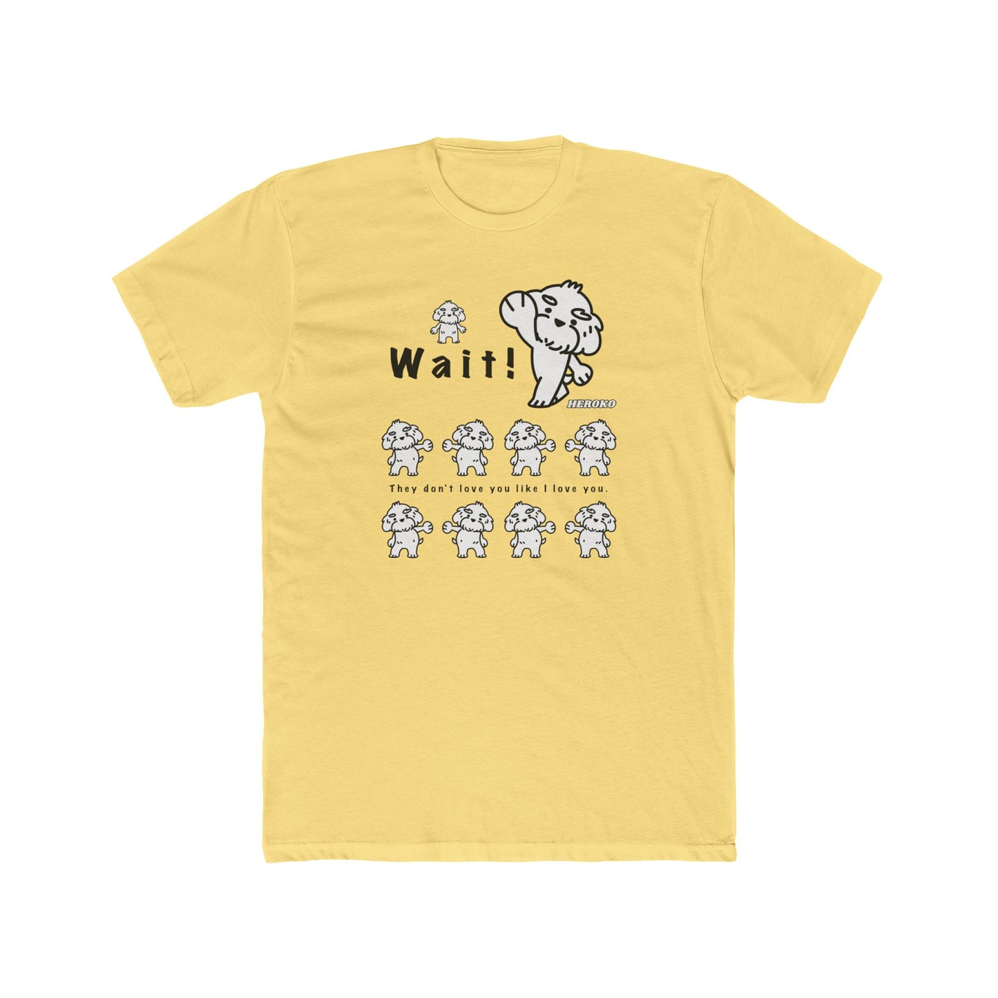 Adults WAIT! DANCING DOGS MEME Cotton Tee