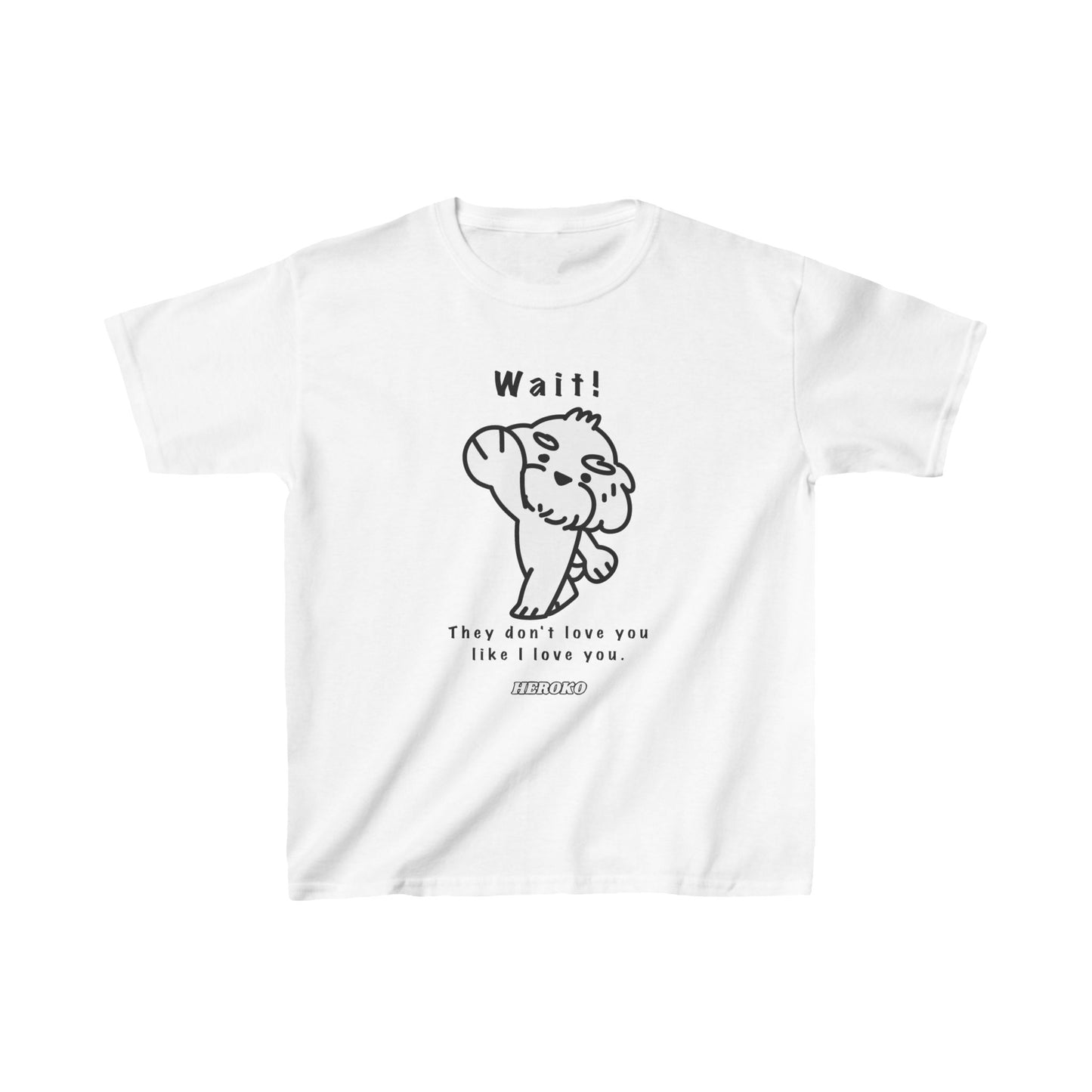 Kids WAIT! DOG MEME Cotton™ Tee