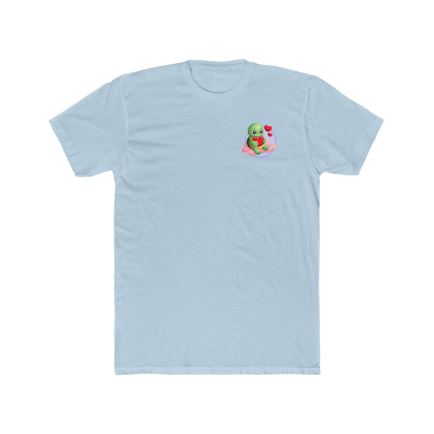 Adults Tee - Cute Turtle Valentine's Day Design
