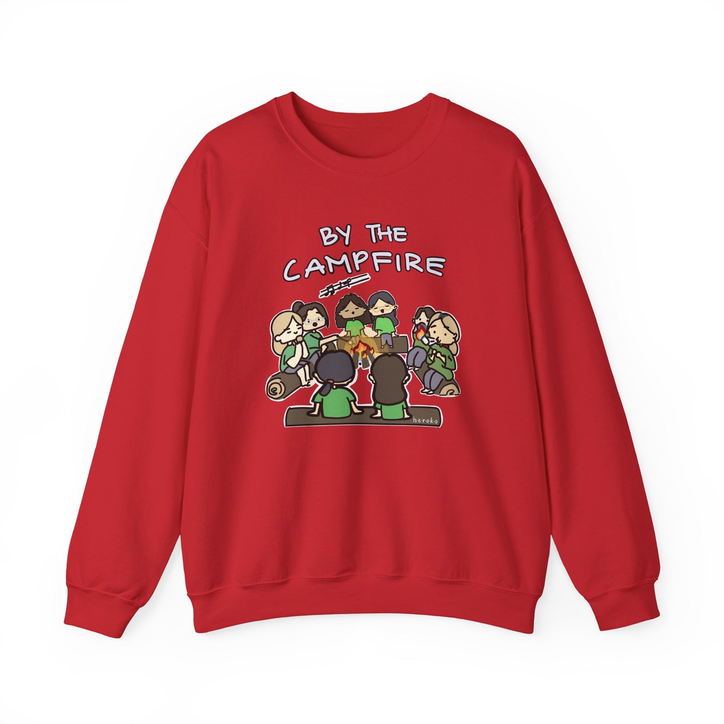 Adults GS GIRLS BY THE CAMPFIRE Crewneck Sweatshirt