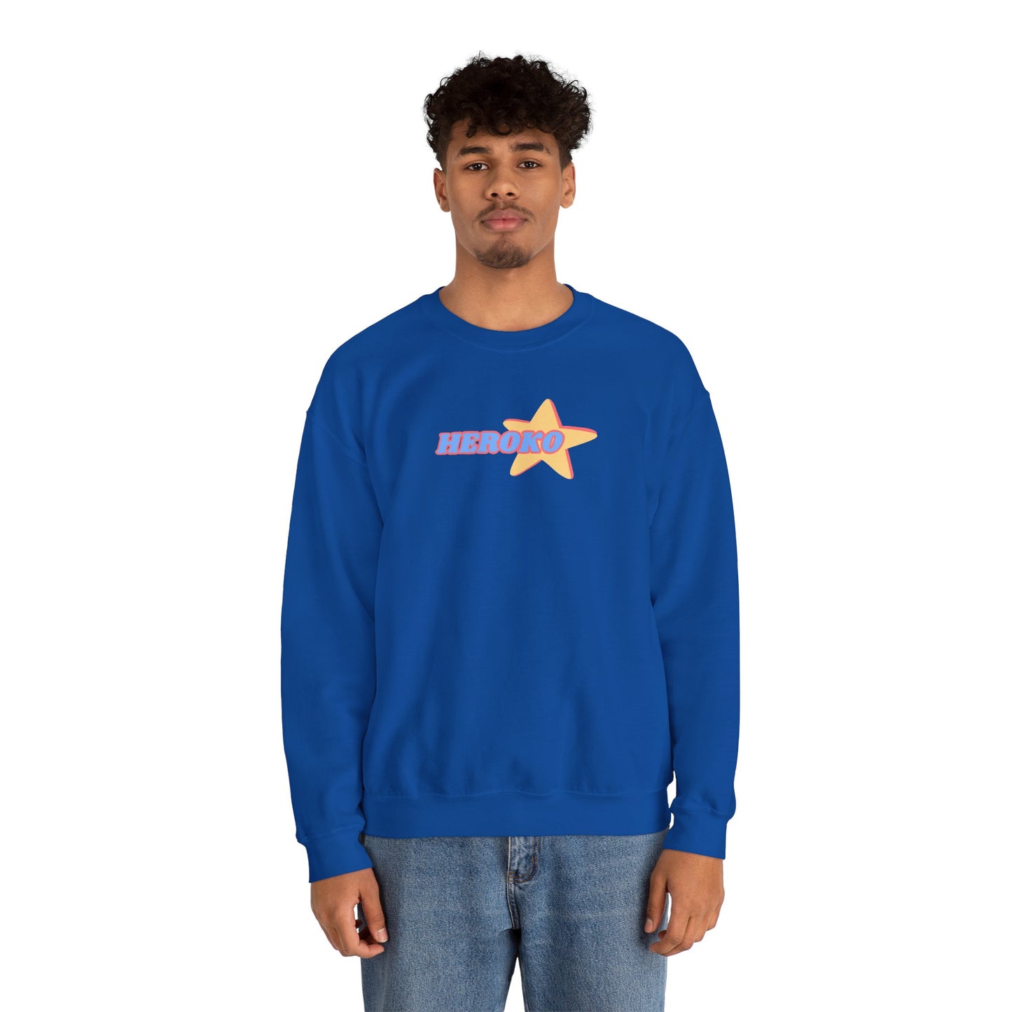 Adults HEROKO RETRO STAR Crewneck Sweatshirt