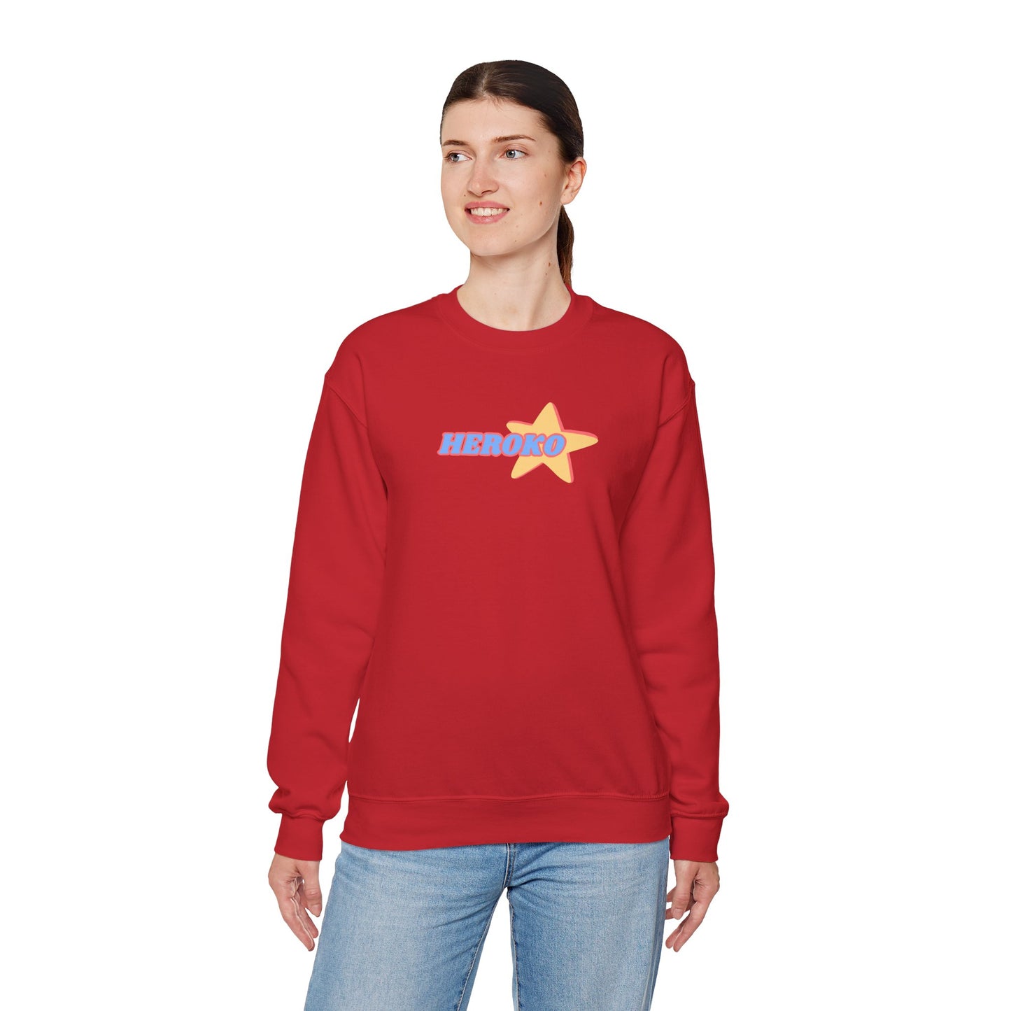 Adults HEROKO RETRO STAR Crewneck Sweatshirt