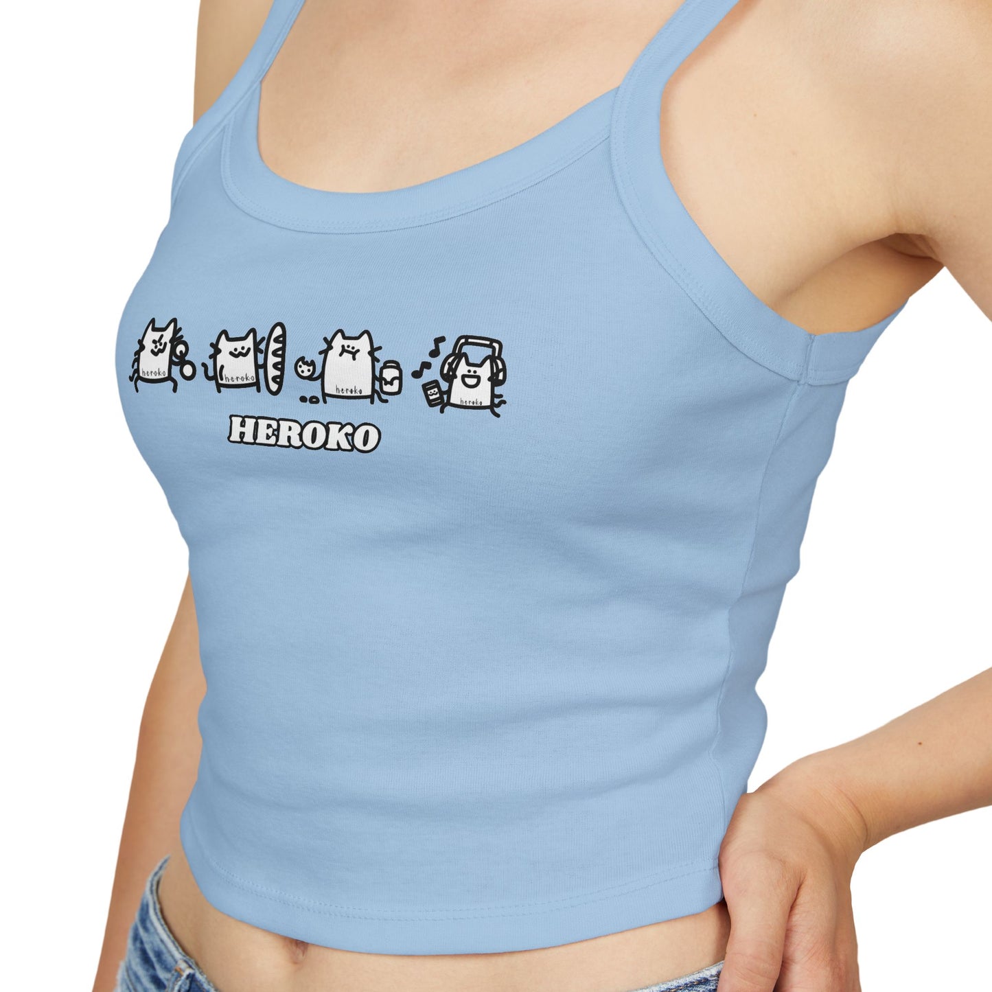 Cute Cats Women's Spaghetti Strap Tank Top - Perfect for Summer Outfits