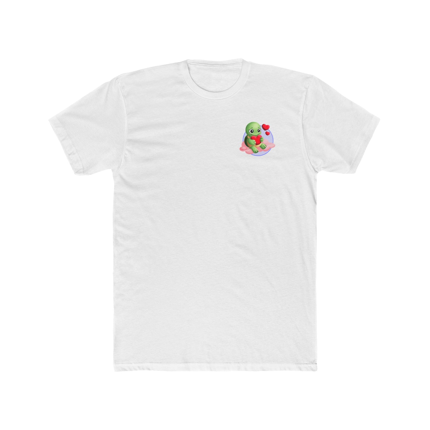 Adults Tee - Cute Turtle Valentine's Day Design