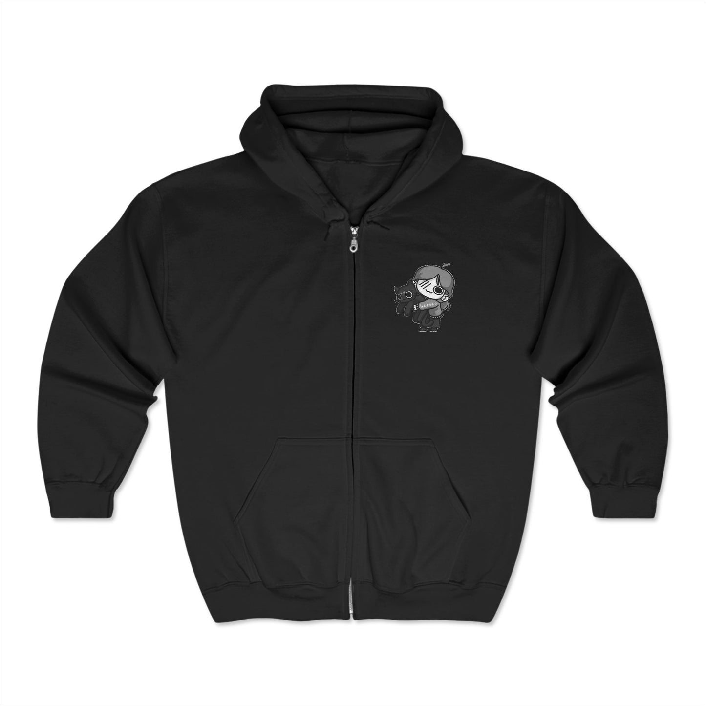 Adults LOVE CAT (F) Full Zip Hoodie