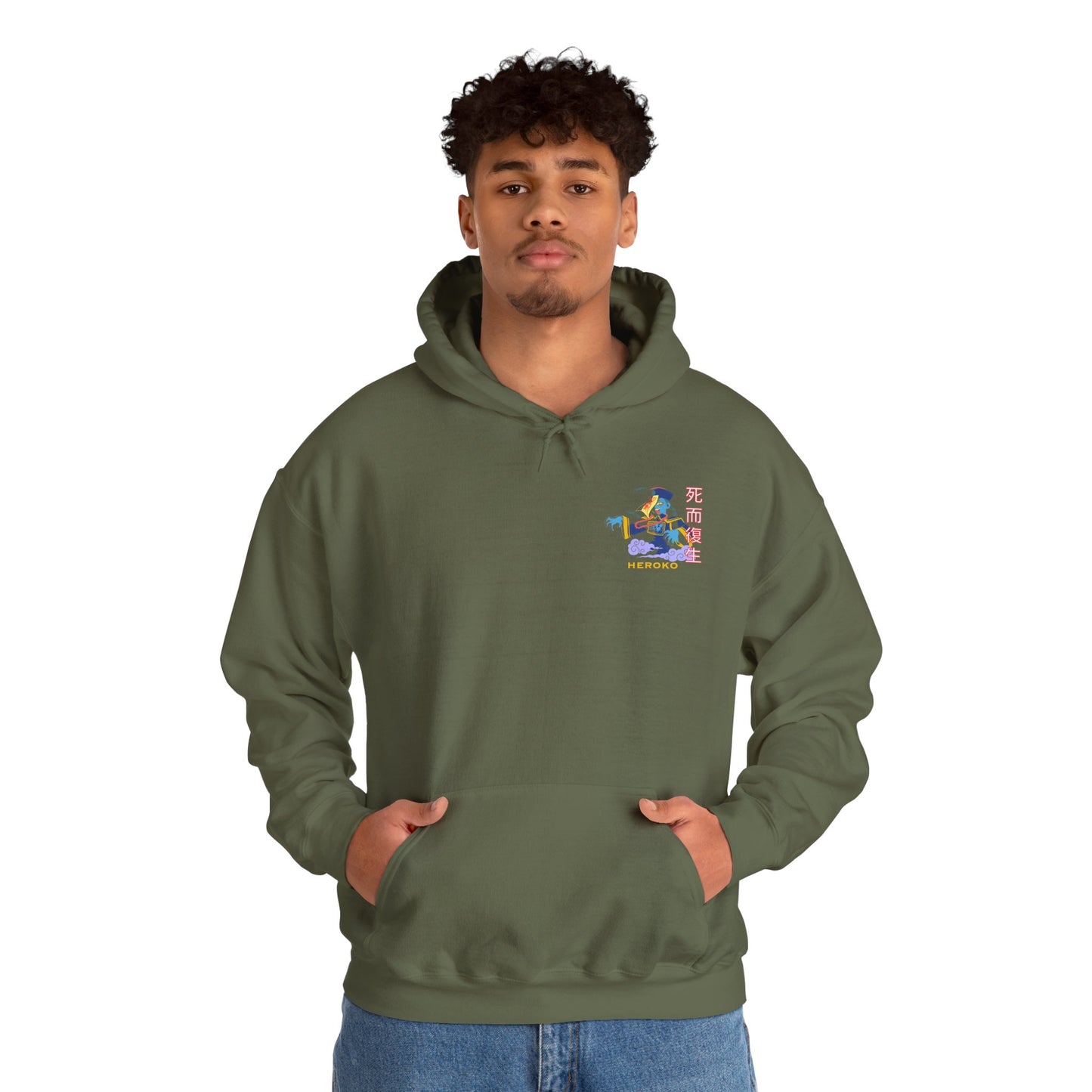 Spooky Unisex Hoodie, Chinese Ancient Zombie Design