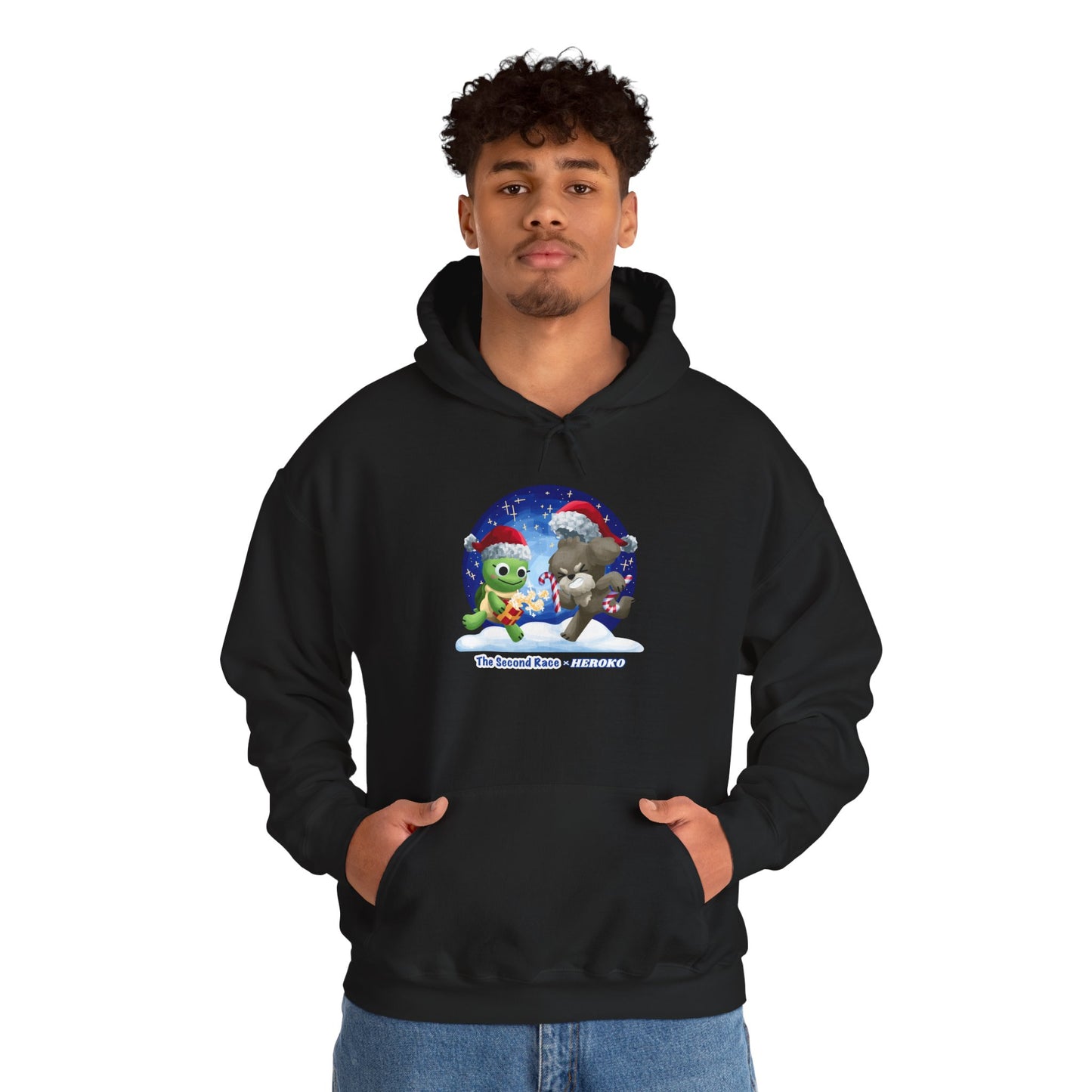 'The Second Race' Snow Globe Adults Hoodie — Holiday Book Lover Sweatshirt