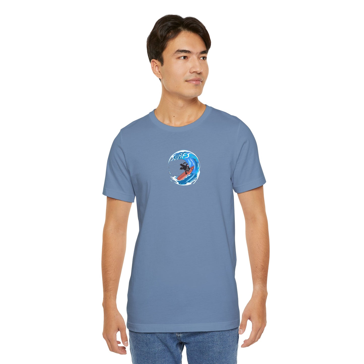 Adults CAT SURFS UP Retail Fit Cotton Tee