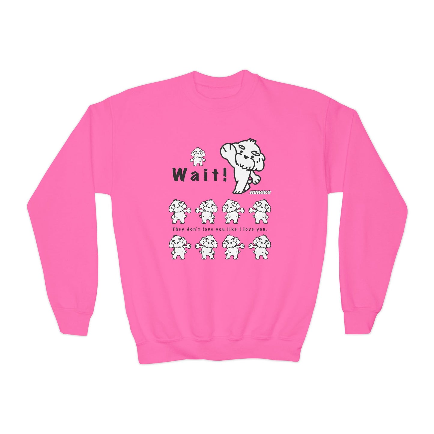 Youth DANCING DOG MEME Crewneck Sweatshirt