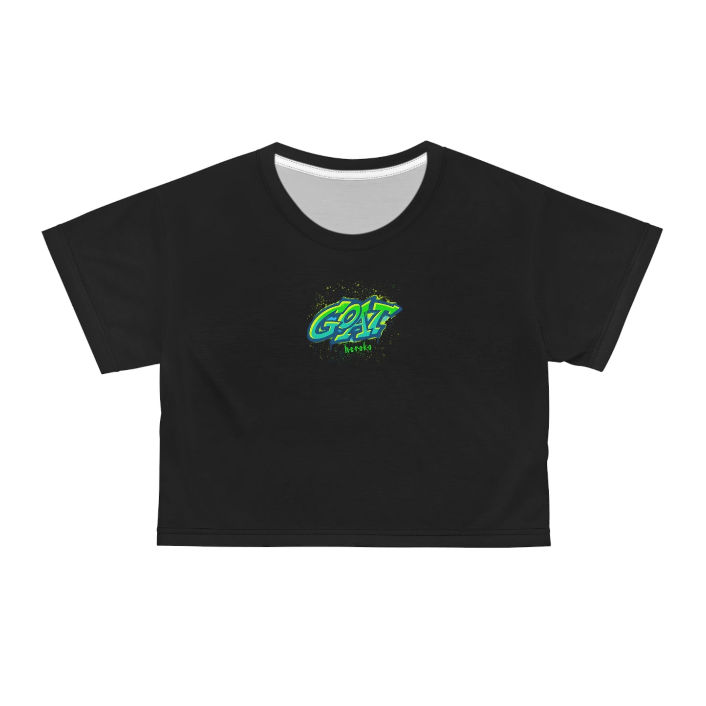 Women's GOAT Graffiti Crop Tee