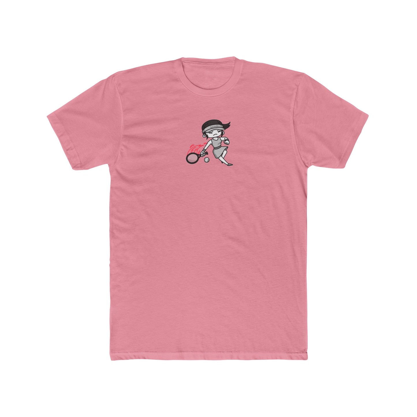 Adults GIRL TENNIS Cotton Crew Tee