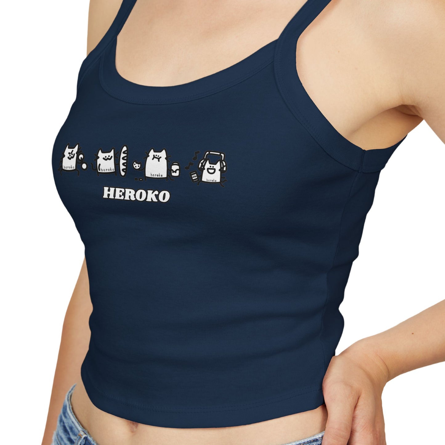 Cute Cats Women's Spaghetti Strap Tank Top - Perfect for Summer Outfits