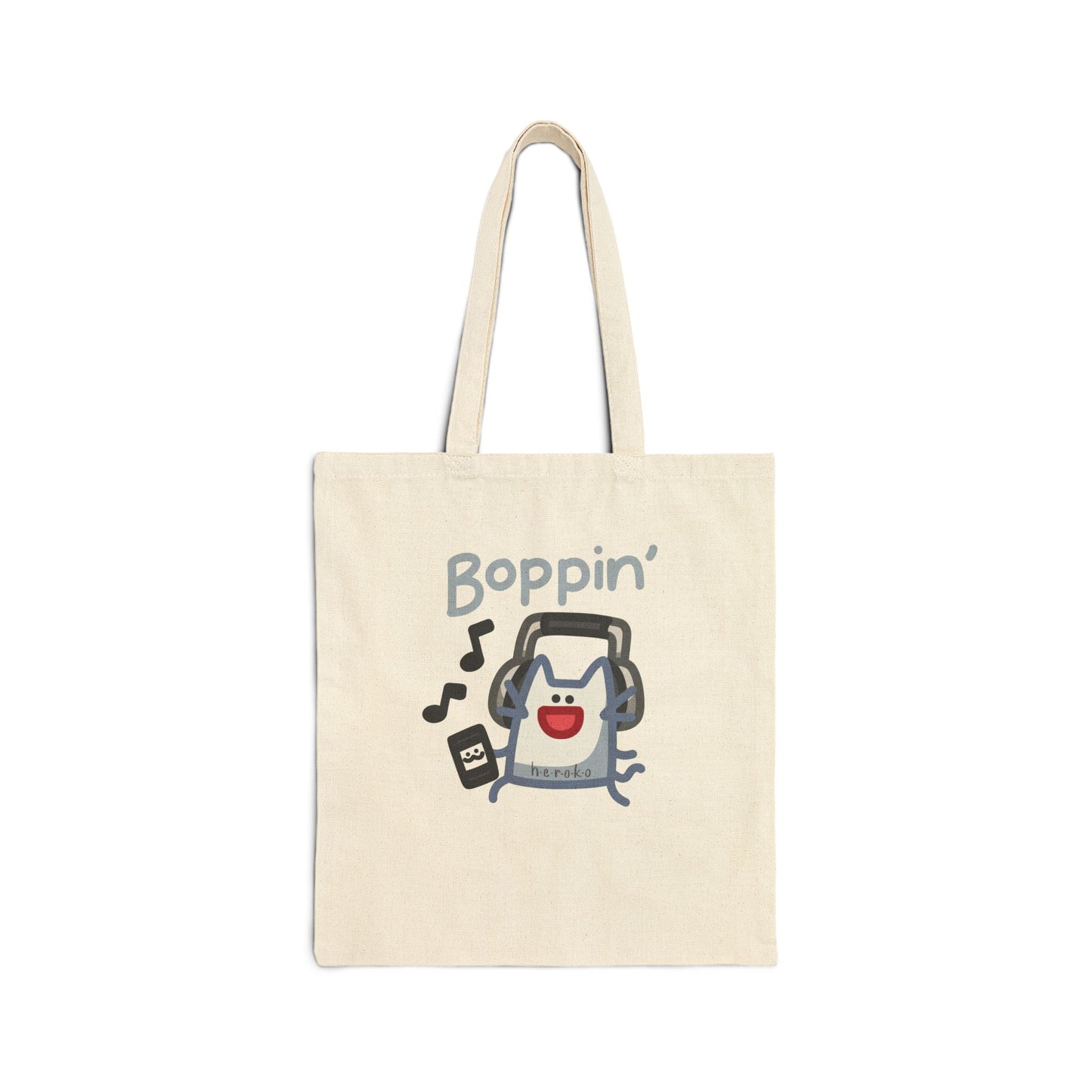 CATS BOPPIN' Cotton Canvas Tote Bag