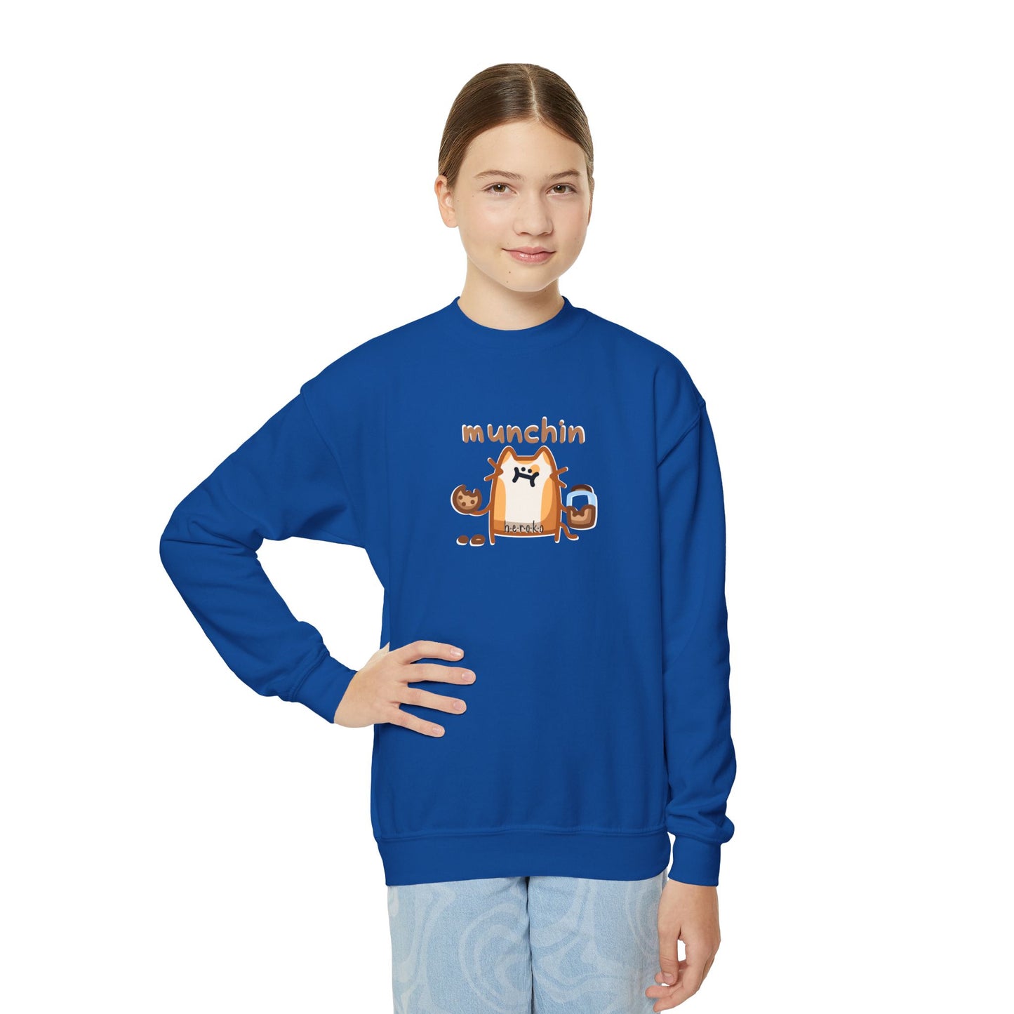 Youth MUNCHIN CAT Crewneck Sweatshirt