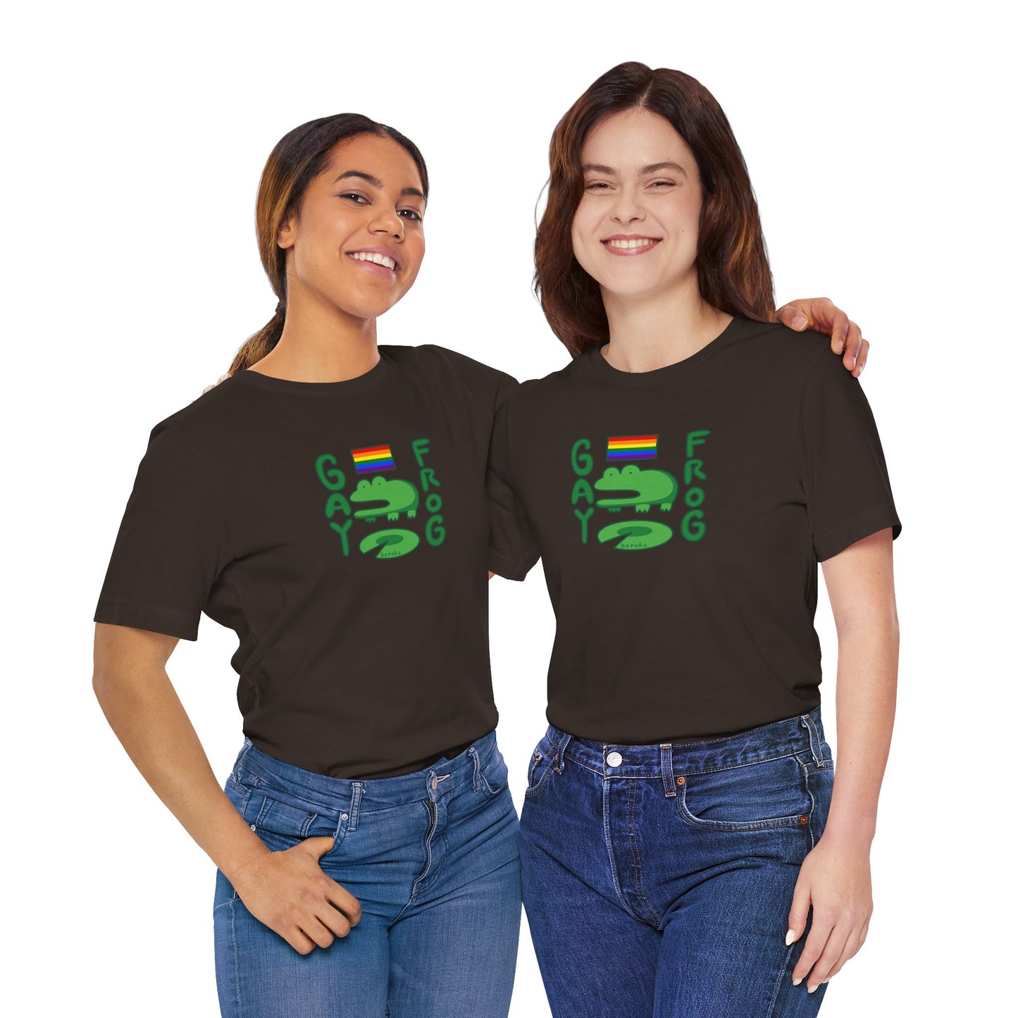 Adults LGBT FROG MEME Retail Fit Cotton Tee