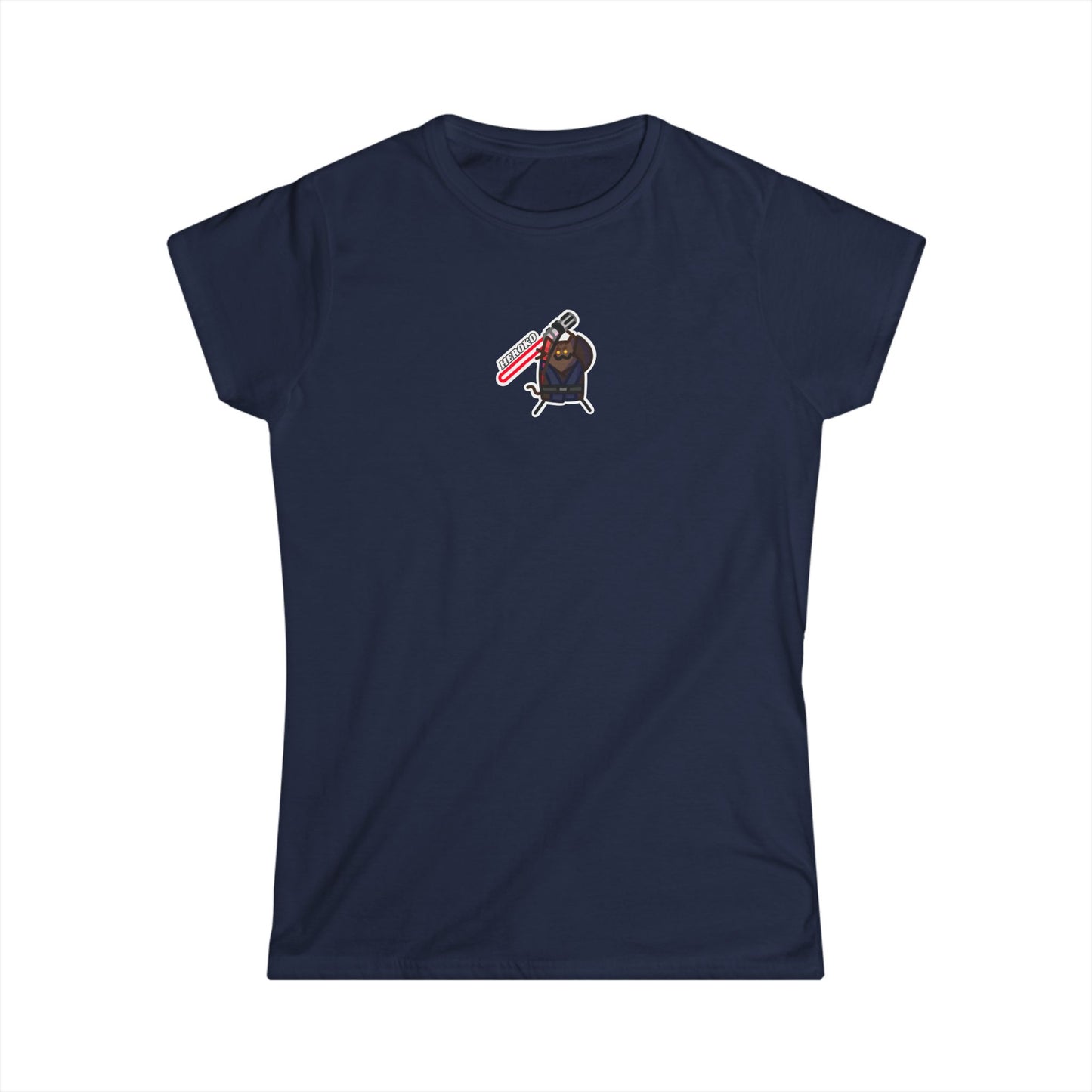 Slim Fit Tee - Bad Guy Jedi Cat Design