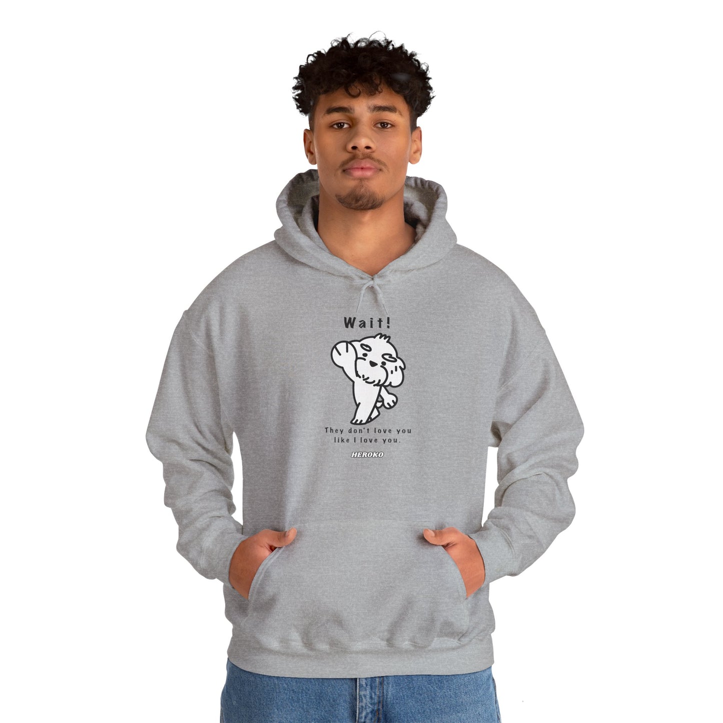 Adults WAIT! DOG MEME Hoodie