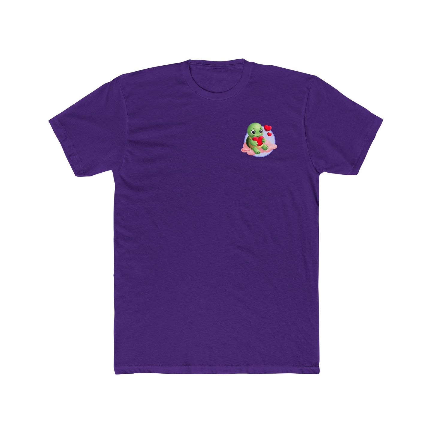 Adults Tee - Cute Turtle Valentine's Day Design